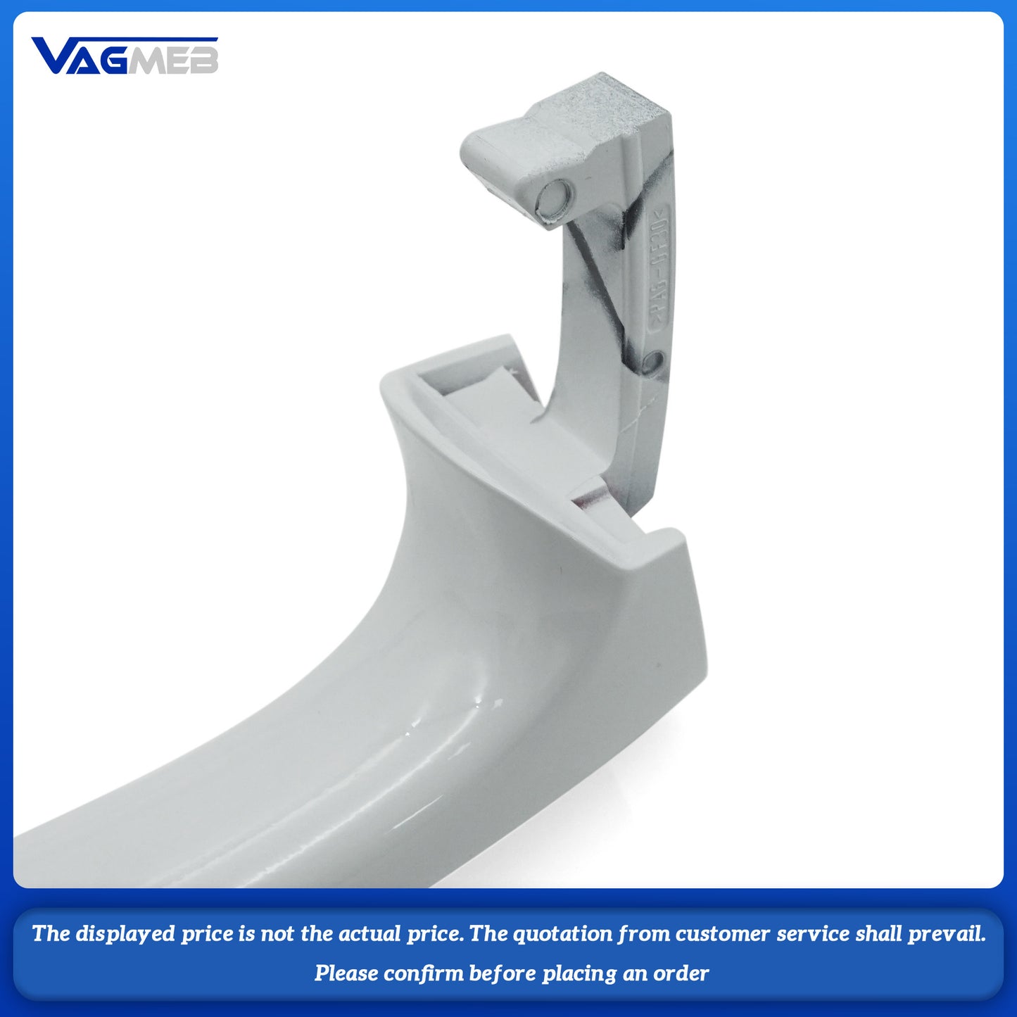 For VW Golf MK7 Inductor handle without electroplating, with white lighting strip