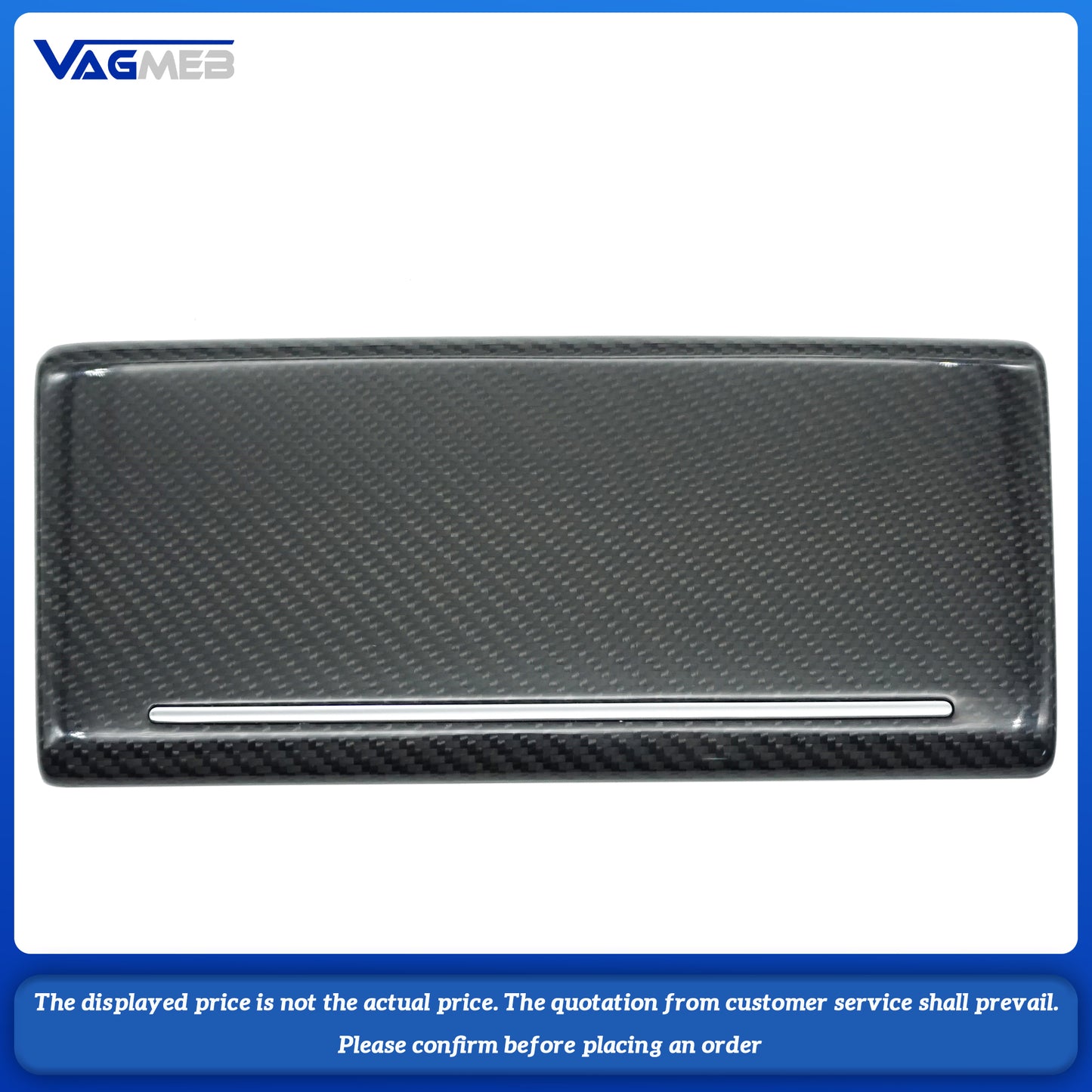 For Audi A6C8 A7 Central aisle cup holder carbon fiber trim plate