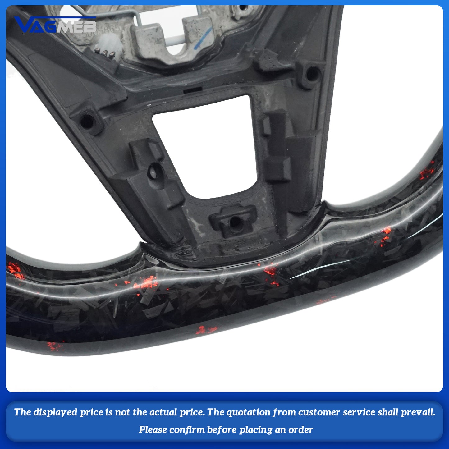 Forged Carbon Fiber Steering Wheel Suitable For VW Golf 8 R GTI MK8 Steering Wheel