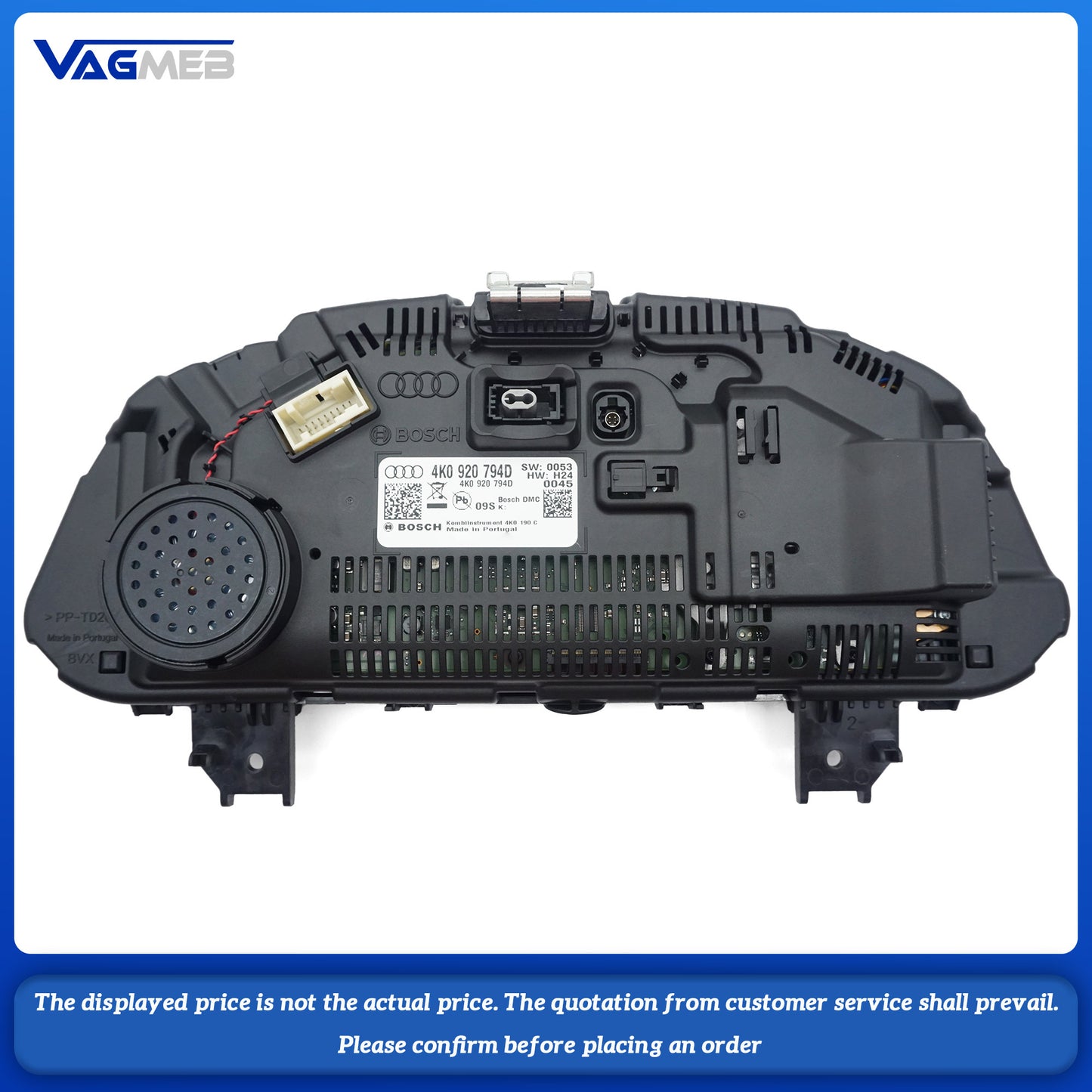 For Audi A6 C8 Speedometer Instrument Cluster Kit 4K0 920 794D