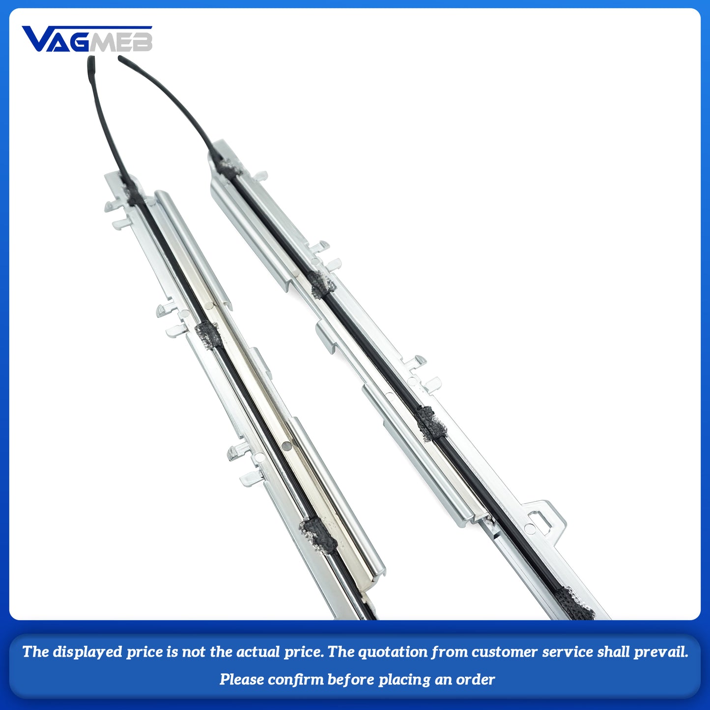 For Audi A6C8, there is a pair of light guide strips on the left and right sides of the front door