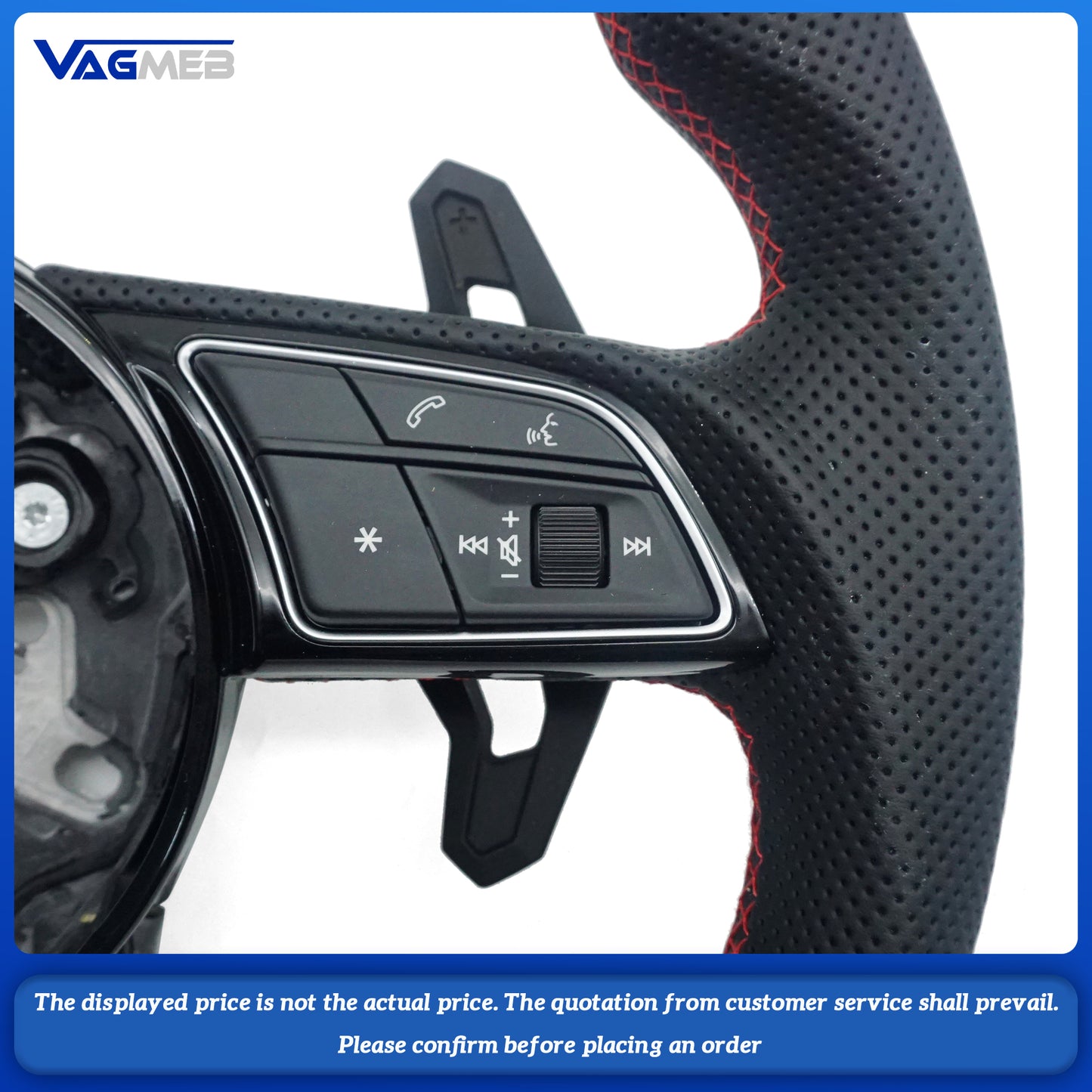 For Audi A4B9 Carbon Fiber Steering Wheel Steering Wheel Assembl