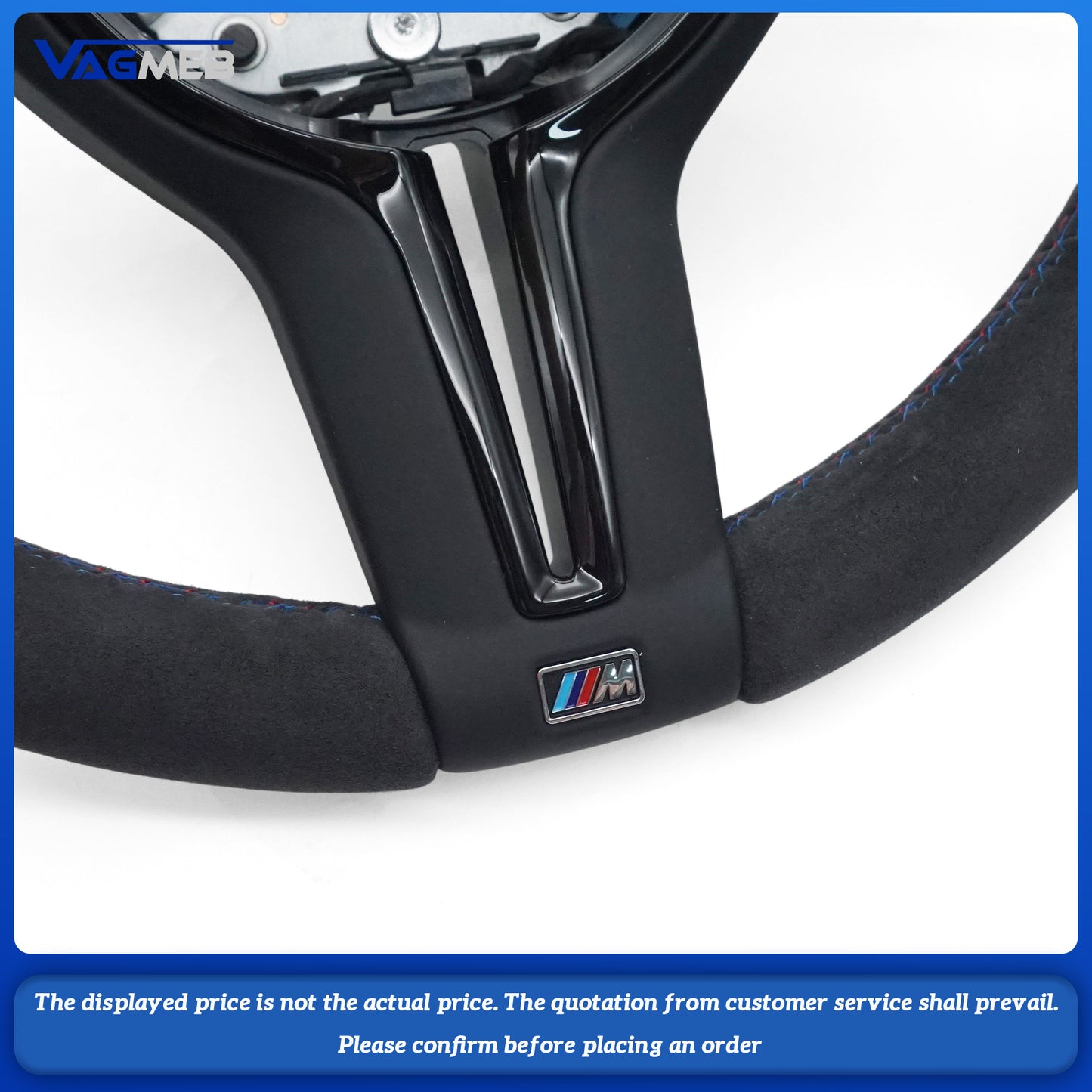 M Sport Steering Wheel Alcantara Steering Wheel for BMW E Series M3 E90 E91 E92 E93 X5 E70 X6 E71 X1 E84 E81 E82 E87 E88