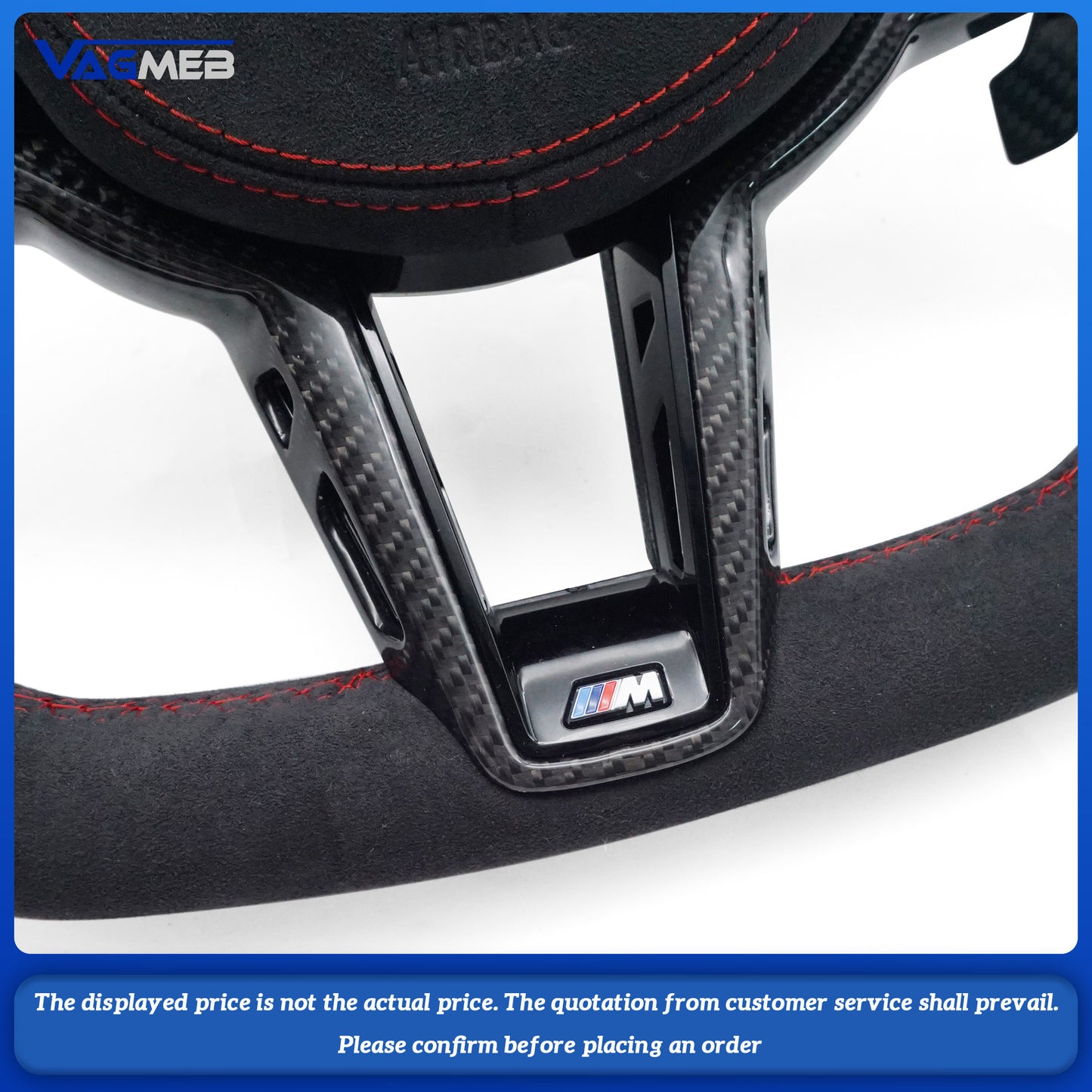 For BMW old and new F10 F20F30 F15 F16 F02 modified CS M4 carbon fiber steering wheel