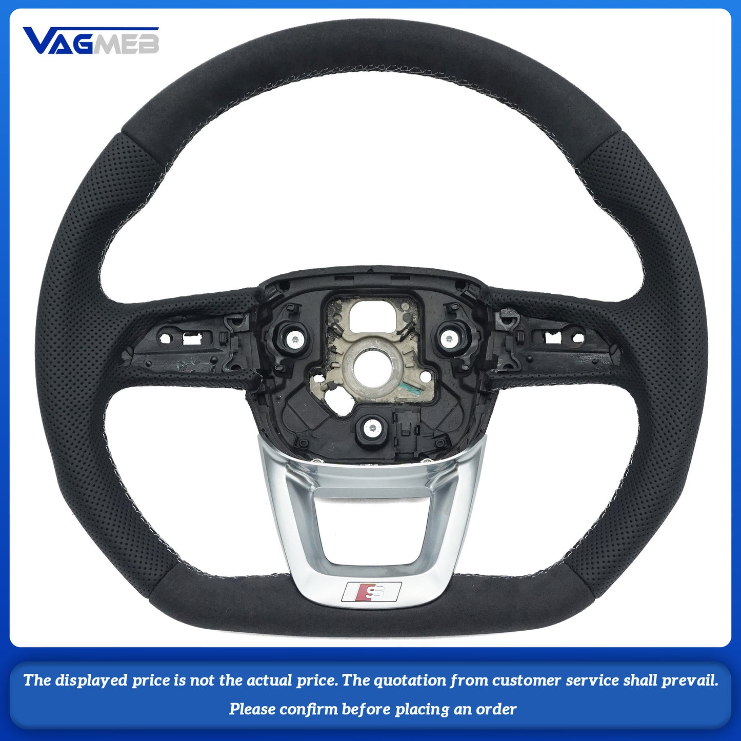 For Audi S LOGO Q5 FY white line steering wheel