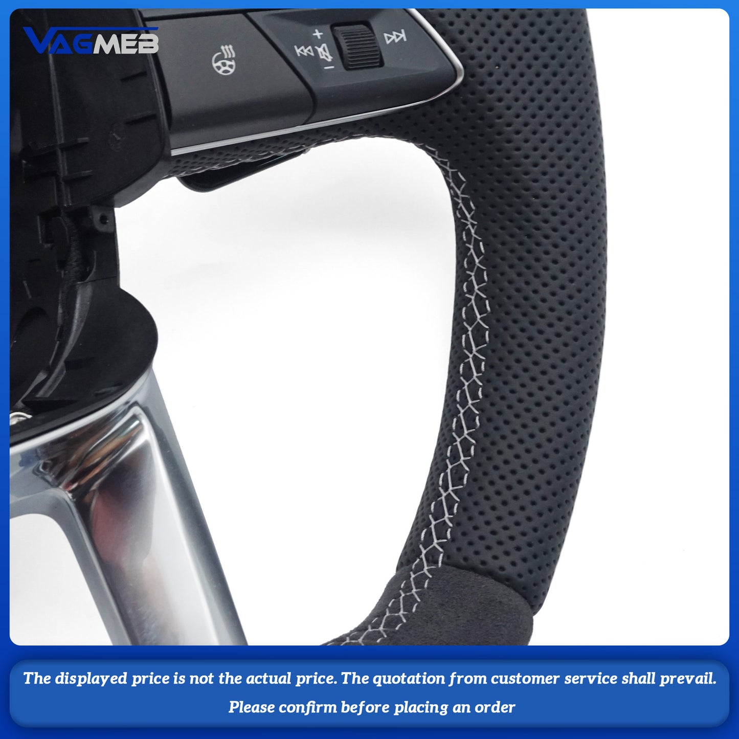 For Audi S Logo Q5 FY - Light gray trim with heated steering wheel