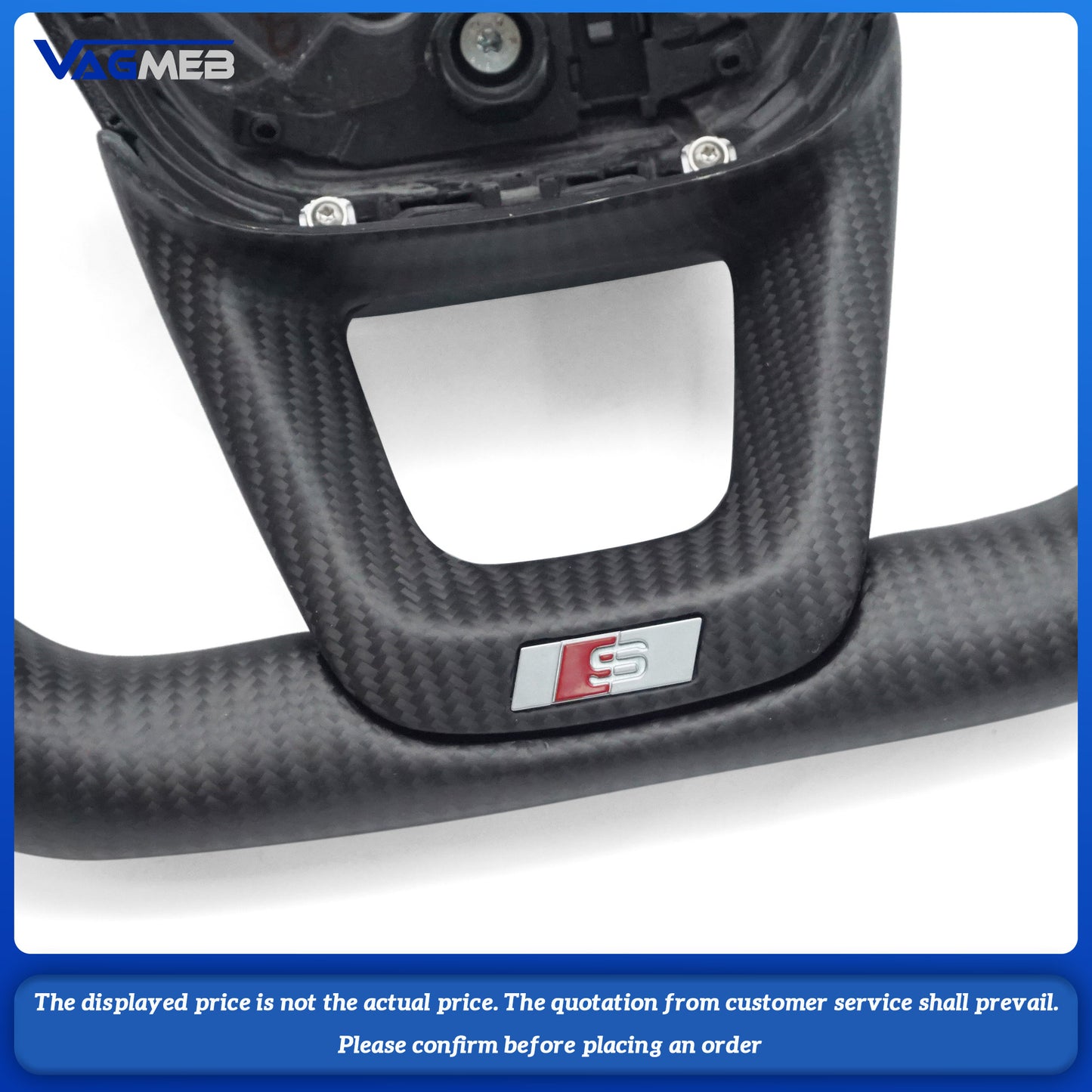 For Audi Q5 FY Q7 4M Q8 custom carbon fiber flat bottomed sports car steering wheel