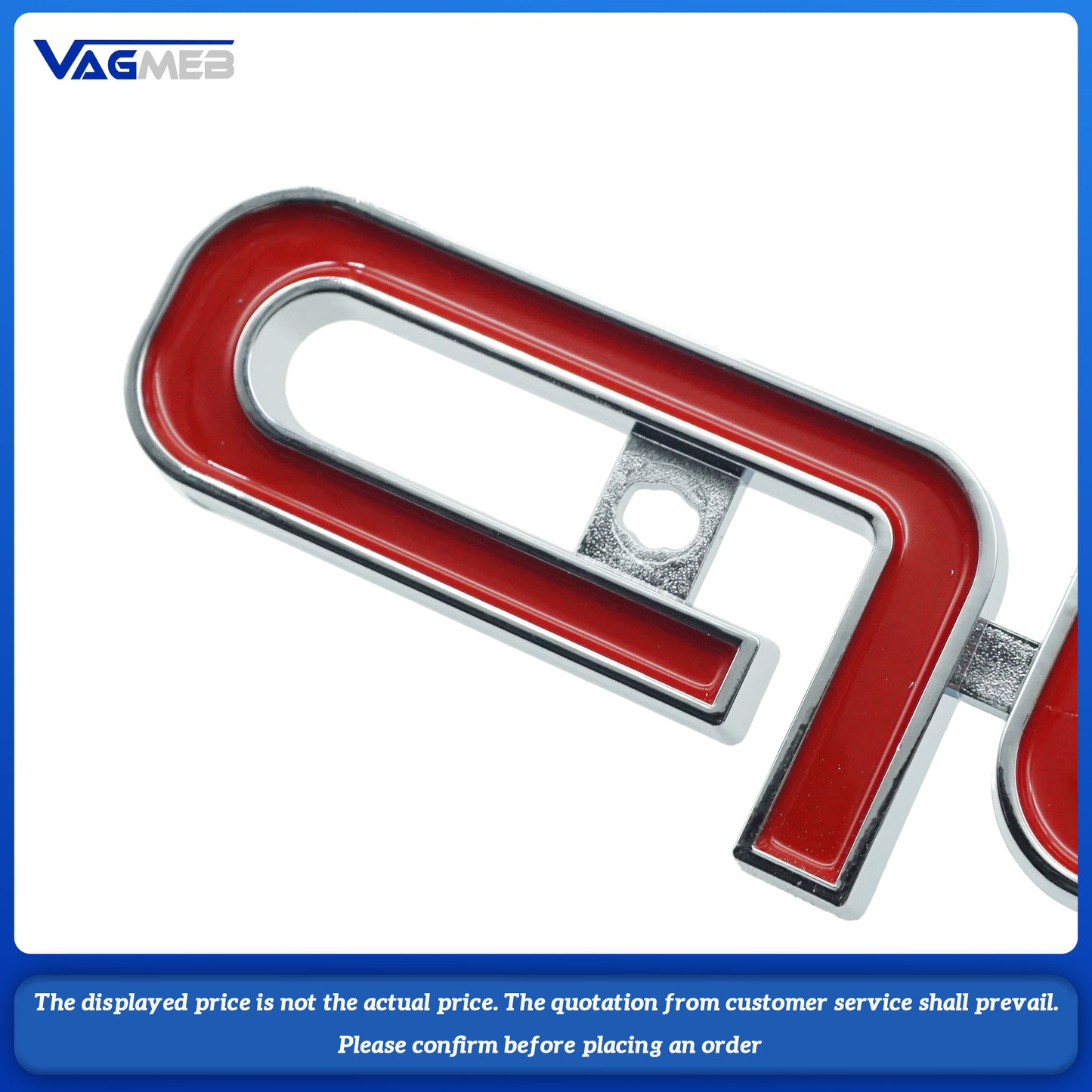 ABS Car Exterior Front Grille Emblem For Audi Quattro Logo A3 A4 A5 A6 A6L A7 A8 Q3 Q5 Q7 S3 S4 S5 RS3 RS4 RS6 Badge Accessories