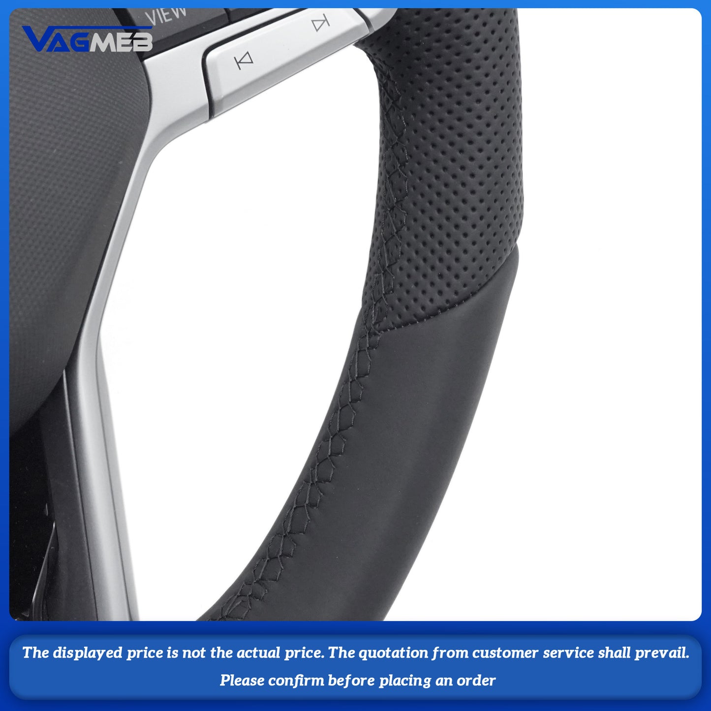 For VW Passat B8.5 Heated small paddle shifters steering wheel