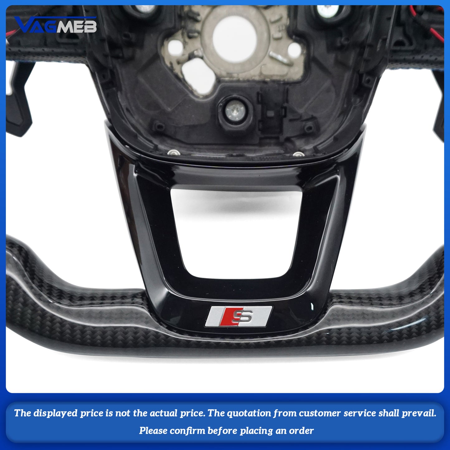 Carbon Fiber Steering Wheel for Audi Q3 Q5 Q7 Q8 Q5L Q7L RSQ7 QSQ5 RSQ8 RSQ3 SQ5 S3 S4 S5 S6 S7 S8 A3 A4 A6 A5 A7 Steering Wheel