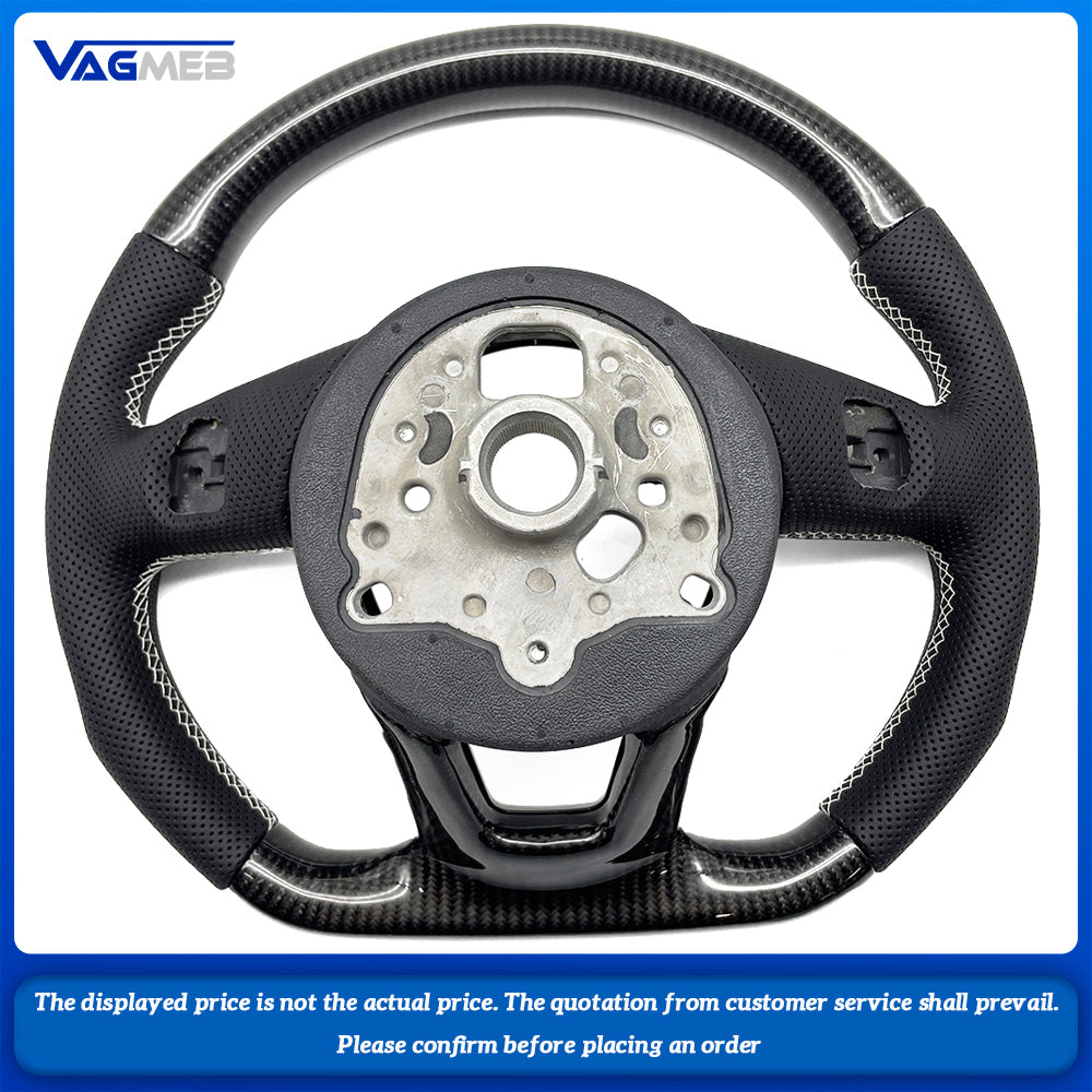Perforated Leather Steering Wheel For Audi A3 8V A4 B8 B9 S3 S4 S5 Rs5 Rs3 Rs4 A5 B9