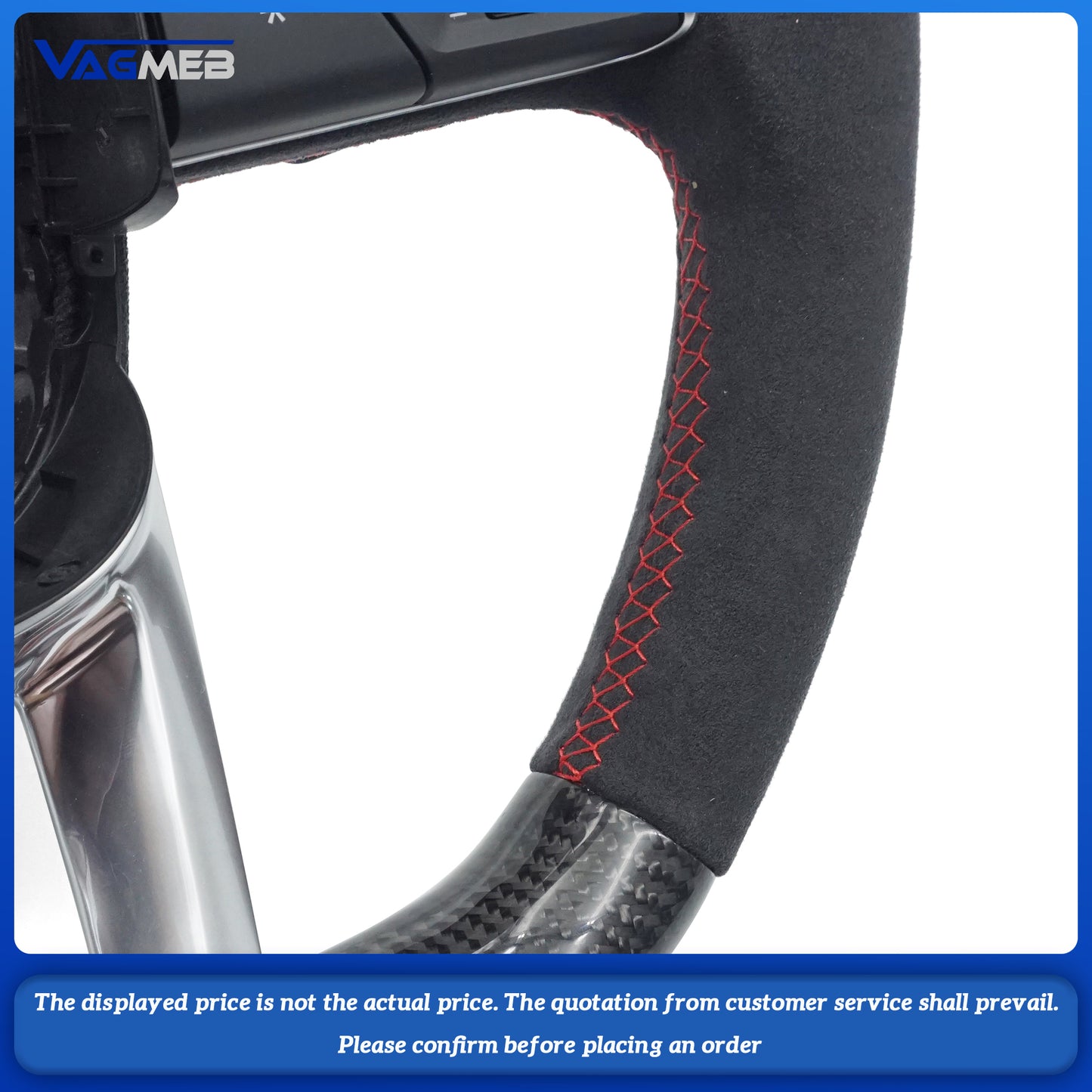 For Audi Q5 FY Q7 4M Q8 custom carbon fiber flat bottomed sports car steering wheel