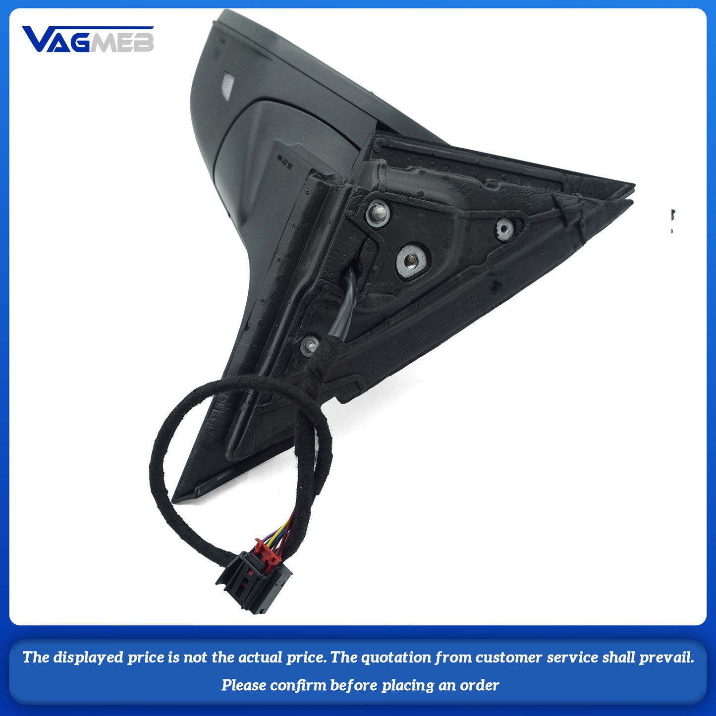 For the 2017 VW Atlas electrically folding rearview mirror half assembly