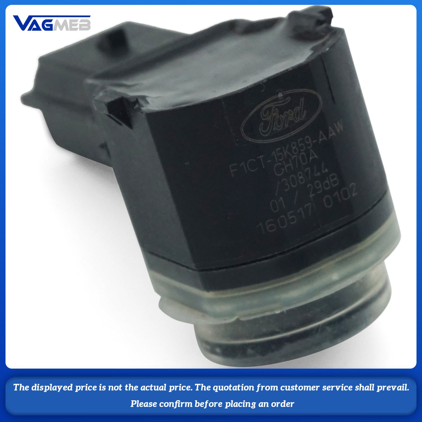 Black PDC Parking Distance Control Sensor For Ford Kuga C520 MK2 2013-2019 F1CT 15K859 AAW