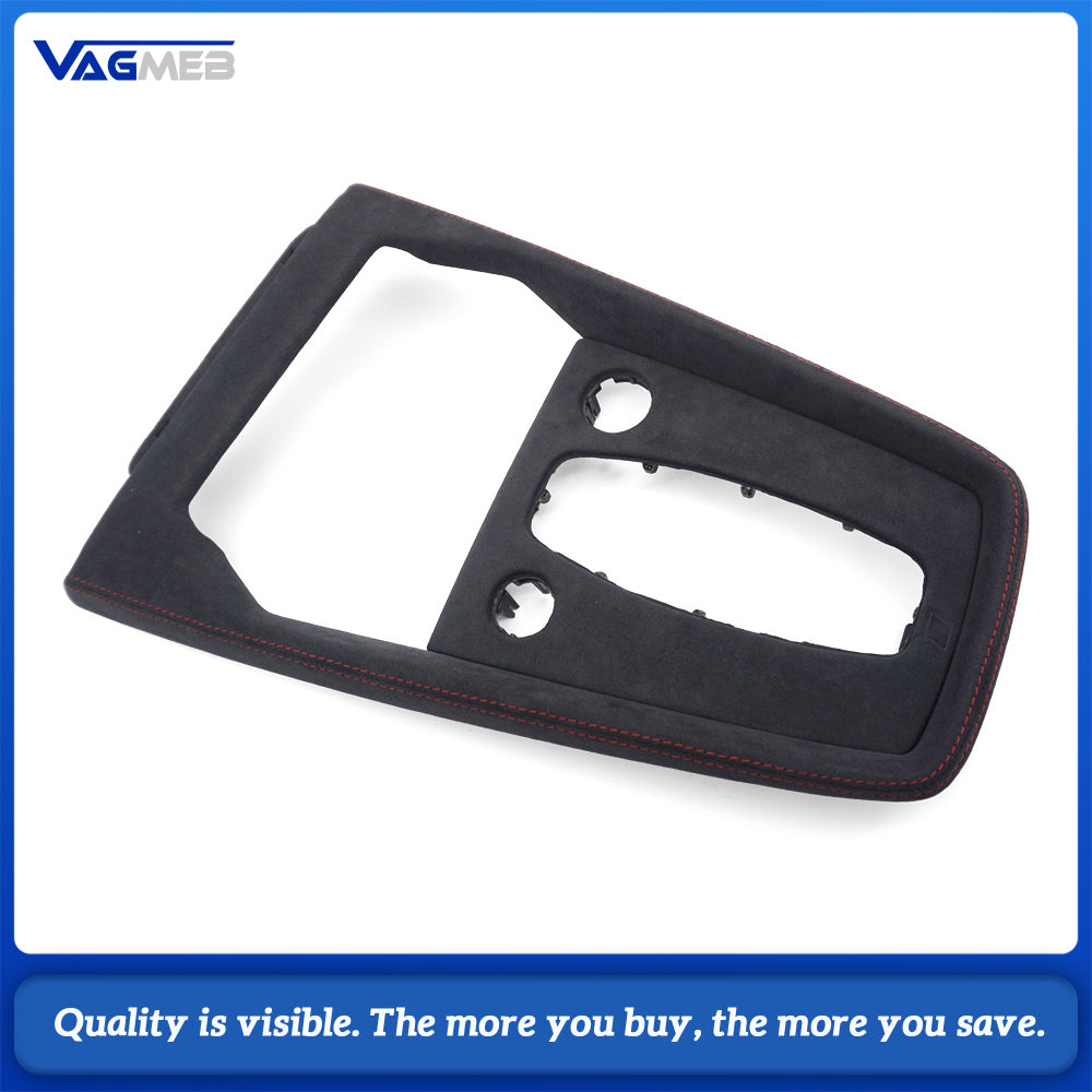 Suitable For Audi A38Y S3 LOGO Overturned Fur Interior Decoration Car Interior Supplies Gear Panel Gear Shift Modification