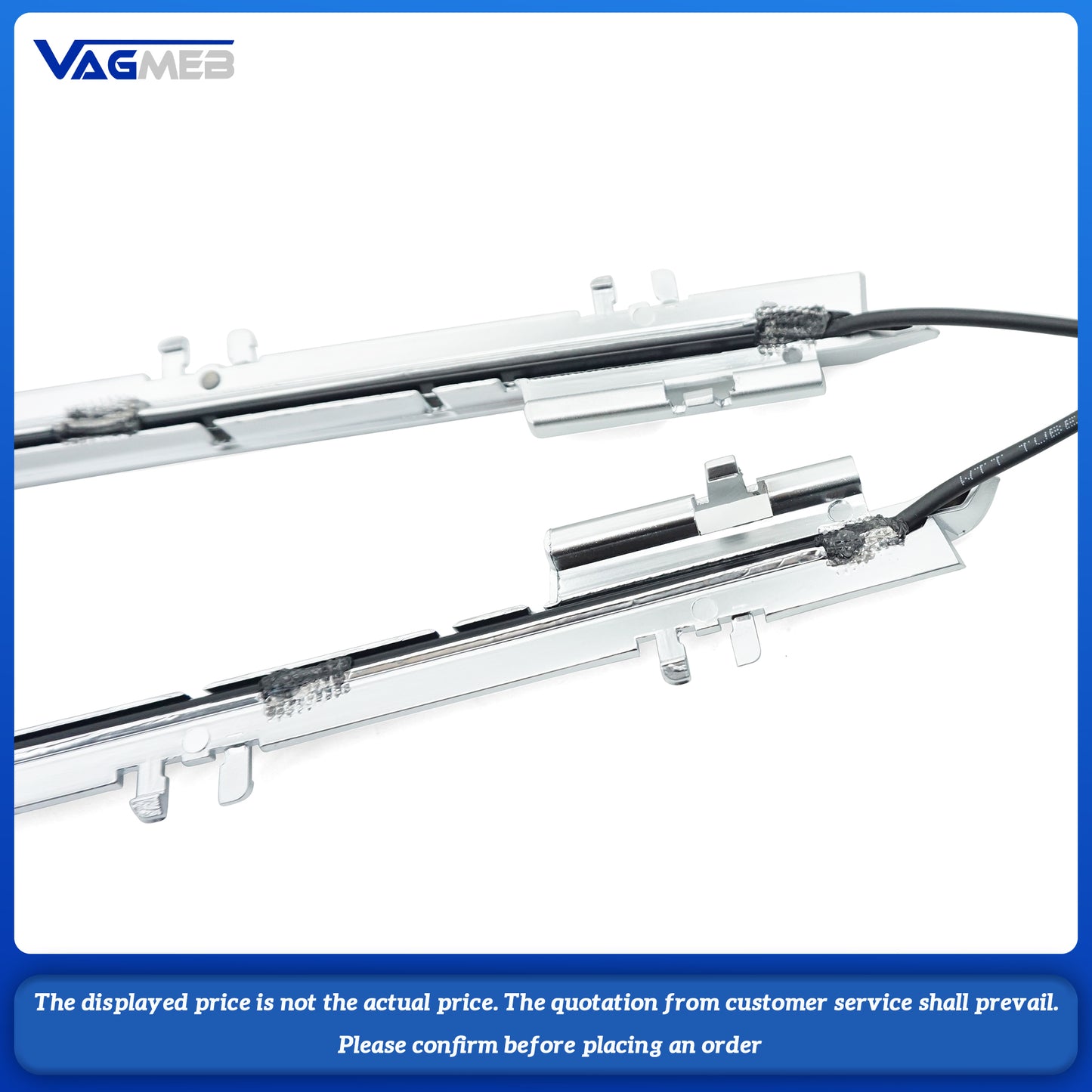 For Audi A6C8, there is a pair of light guide strips on the left and right sides of the front door