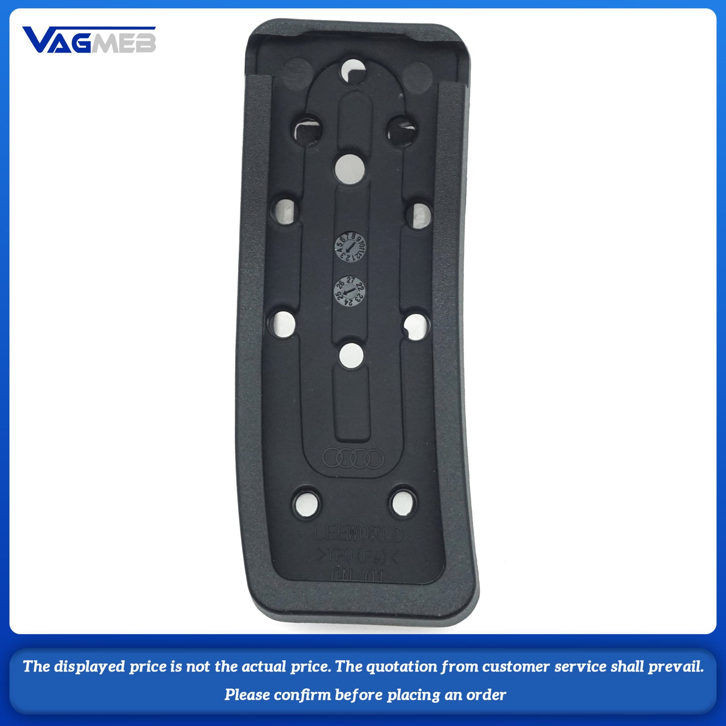 For Audi Q5 FY A6C8 LHD No Drilling AT Car Accelerator Fuel Gas Brake Foot Footrest Dead Pedal Pad Kit Set
