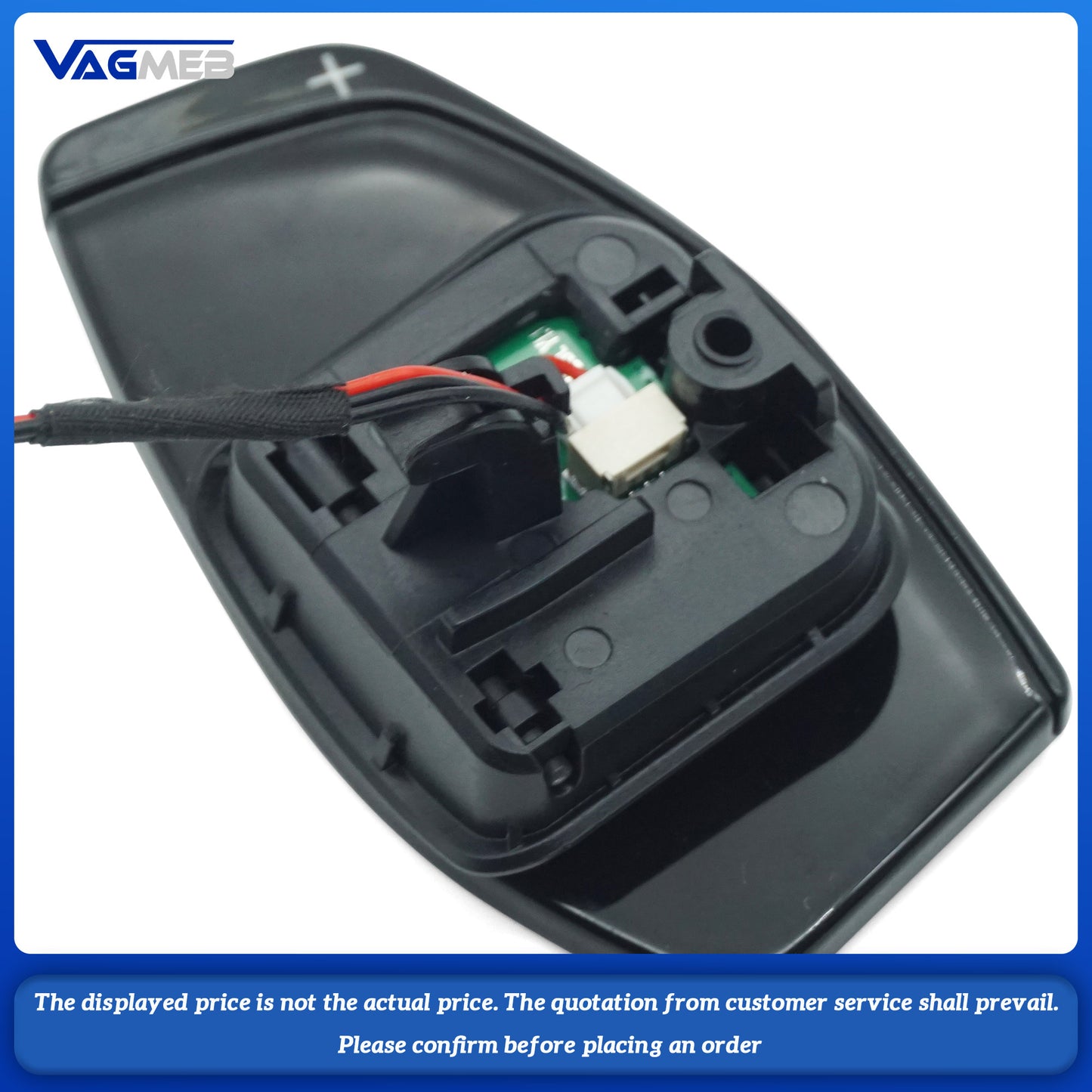 For Audi A4 B9 A3 S3 A5 A6 C8 with metal shift paddles and extended shift cover for steering wheel paddles