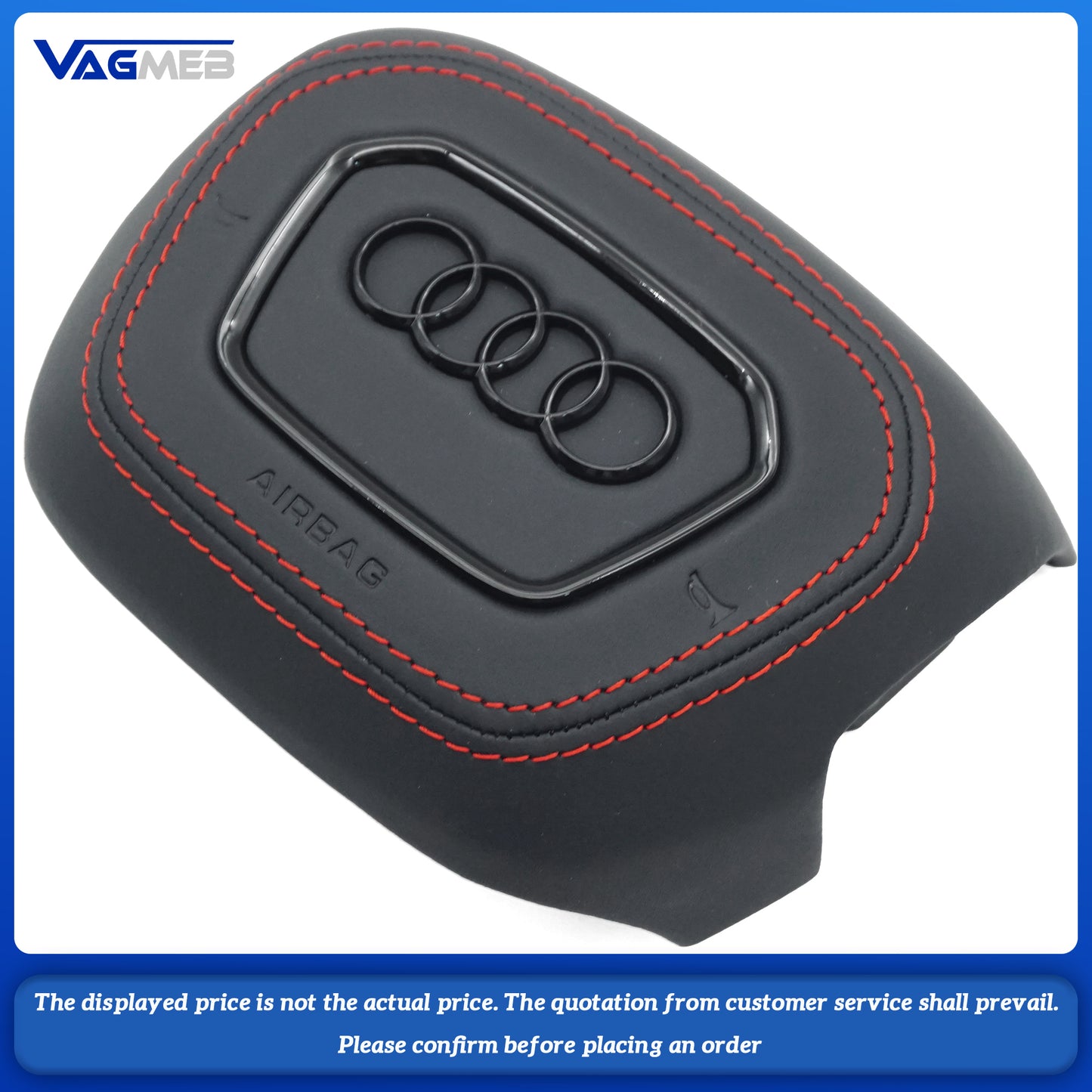 Dyed red thread Steering wheel airbag cover multifunction steering wheel For Audi Q5