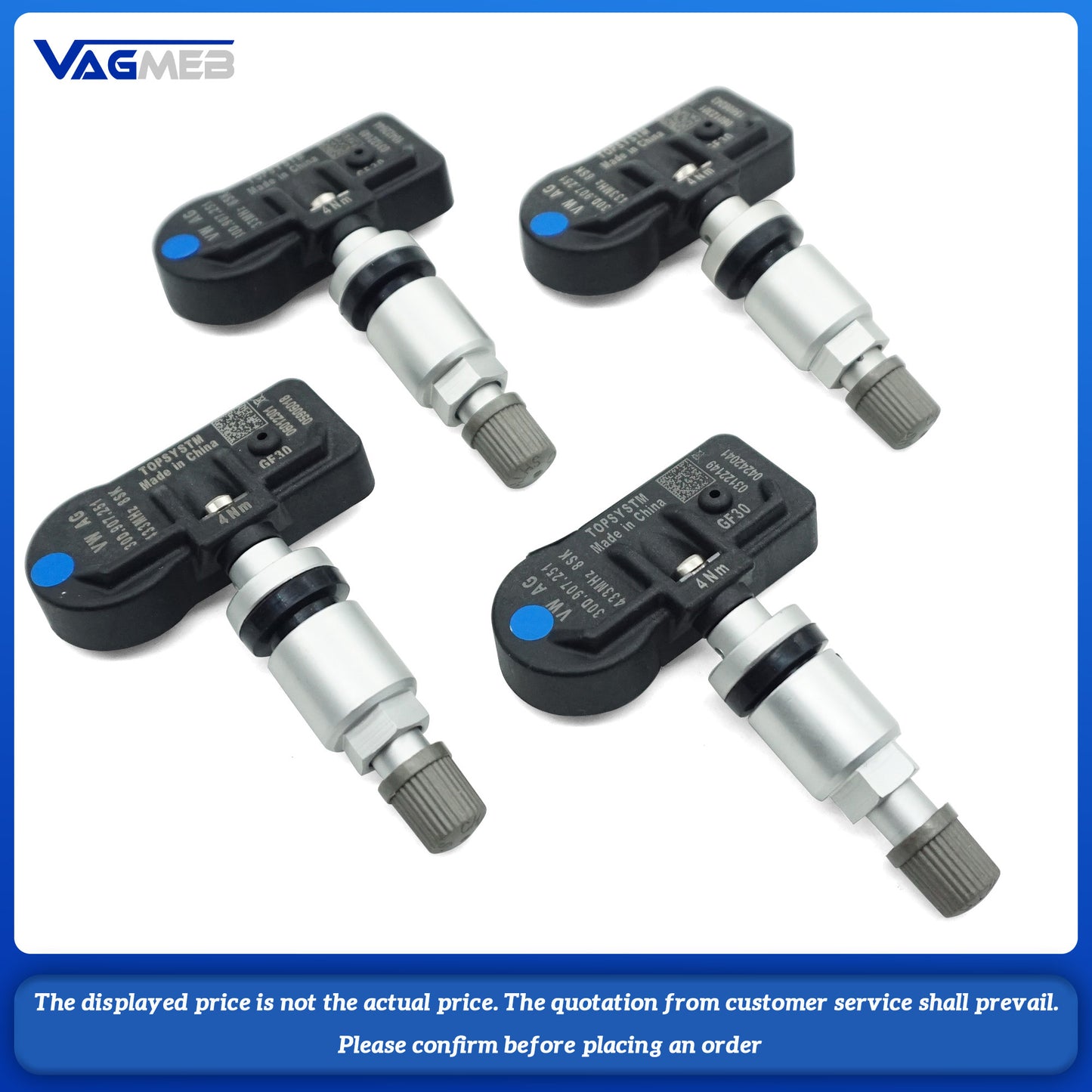 For VW MEB platform ID3 ID4 ID6 second-generation tire pressure module monitoring 30D 907 251 3WD 907 273