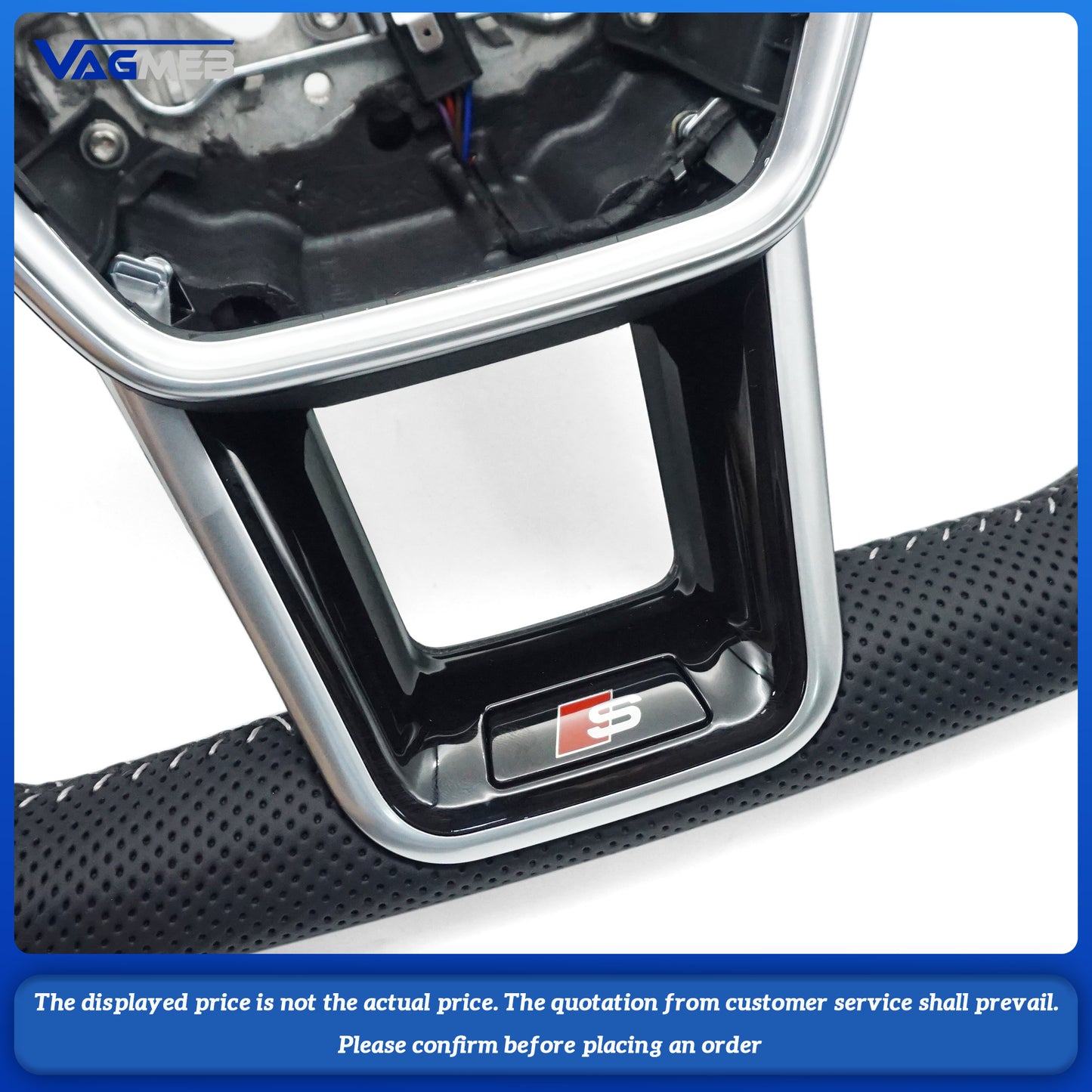 multifunctional flat bottomed sports steering wheel For Audi A6 C8
