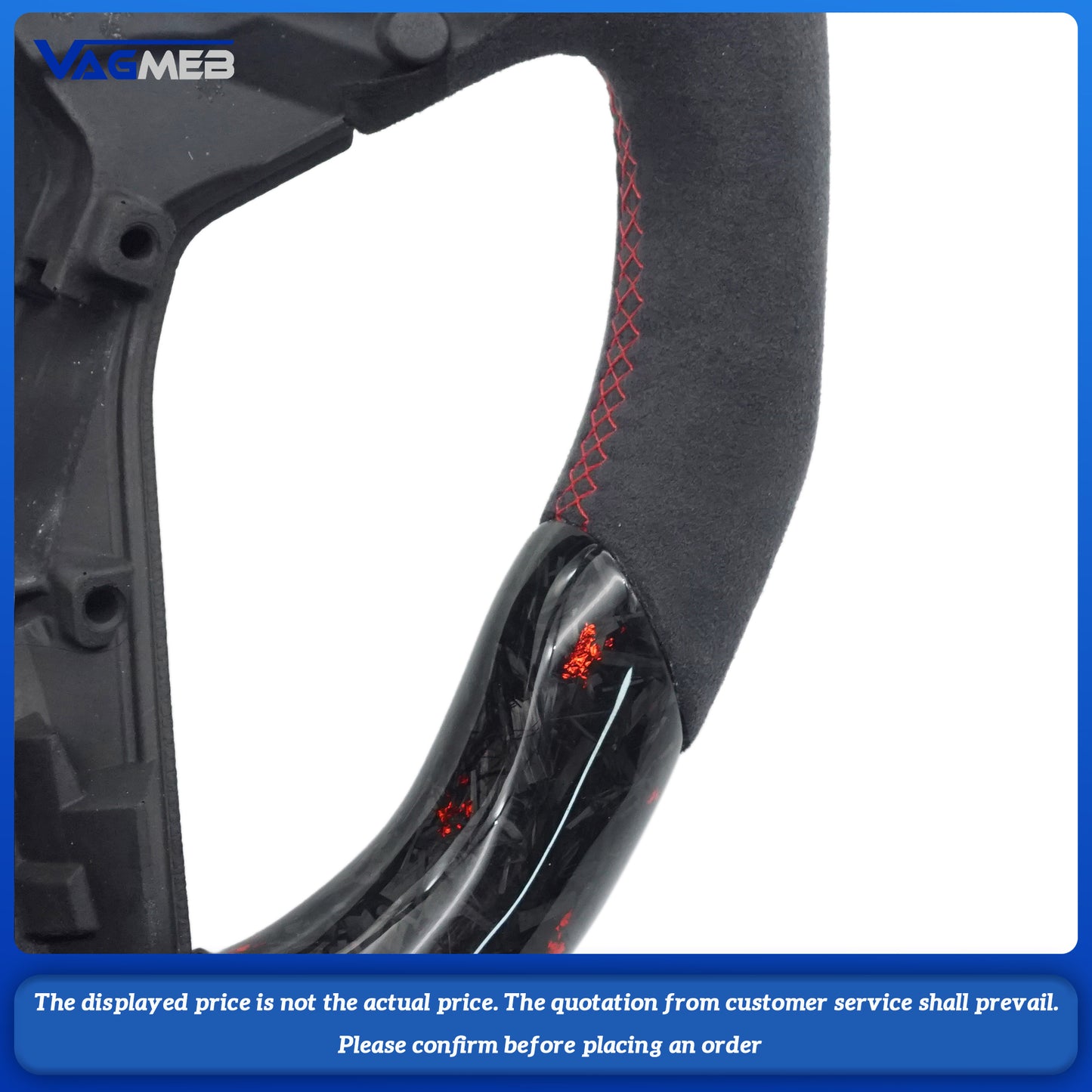 Forged Carbon Fiber Steering Wheel Suitable For VW Golf 8 R GTI MK8 Steering Wheel