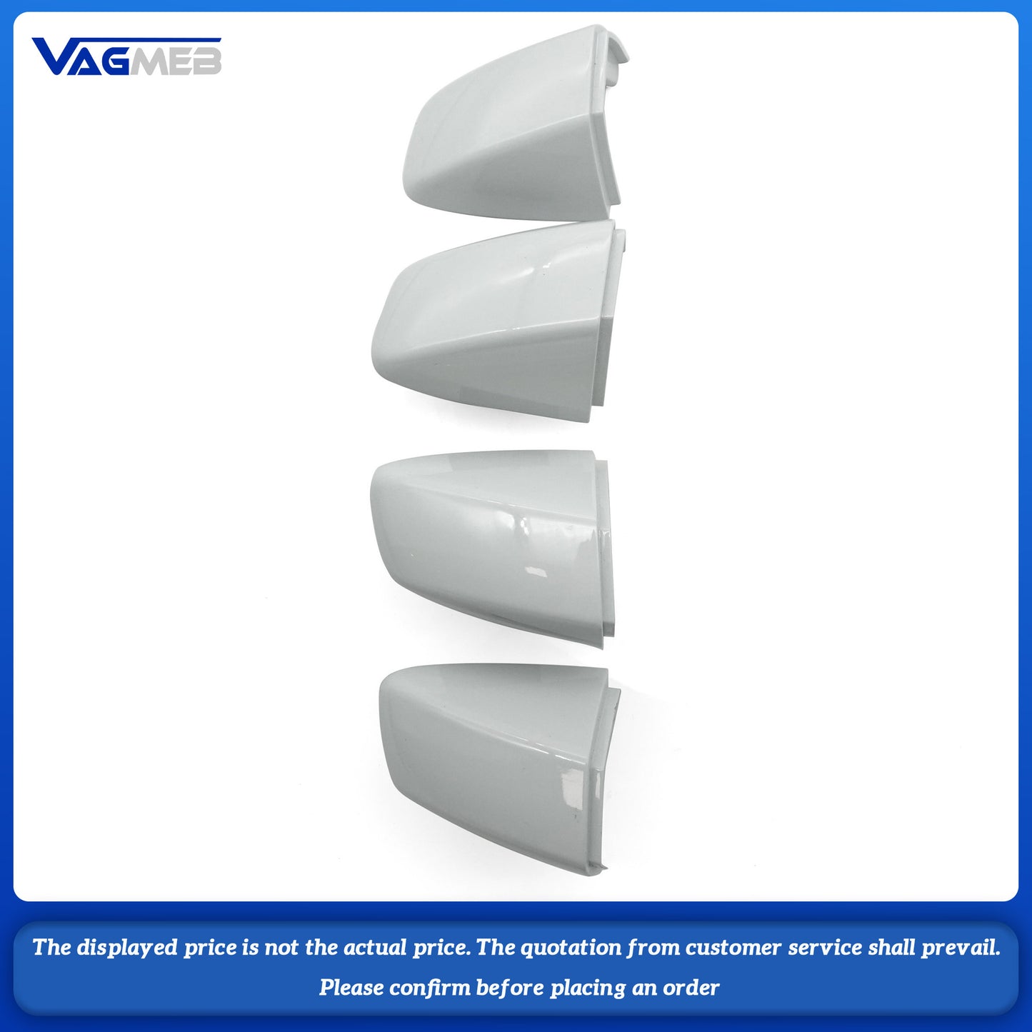 For VW Golf MK7 Inductor handle without electroplating, with white lighting strip