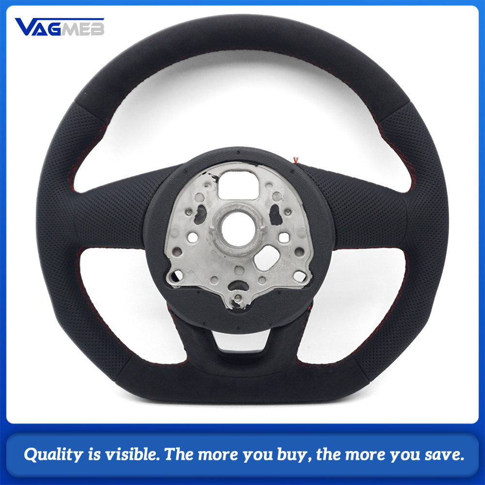 For Audi A4 B9 Automatic Sport Style Leather steering wheel car accessories