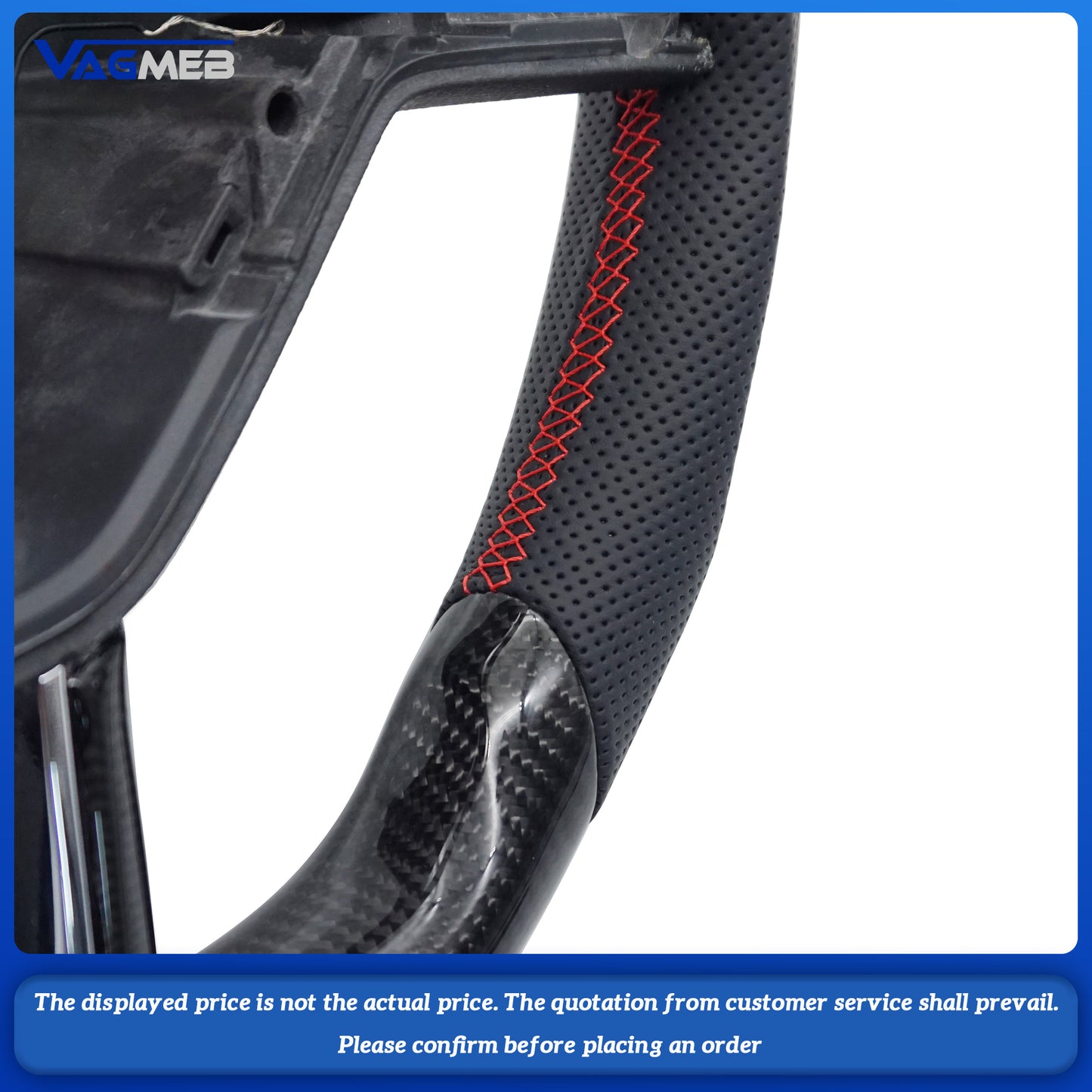 For Skoda Octavia VRS 2015-2020 Model Carbon Fiber Steering Wheel Customized Sport Wheel