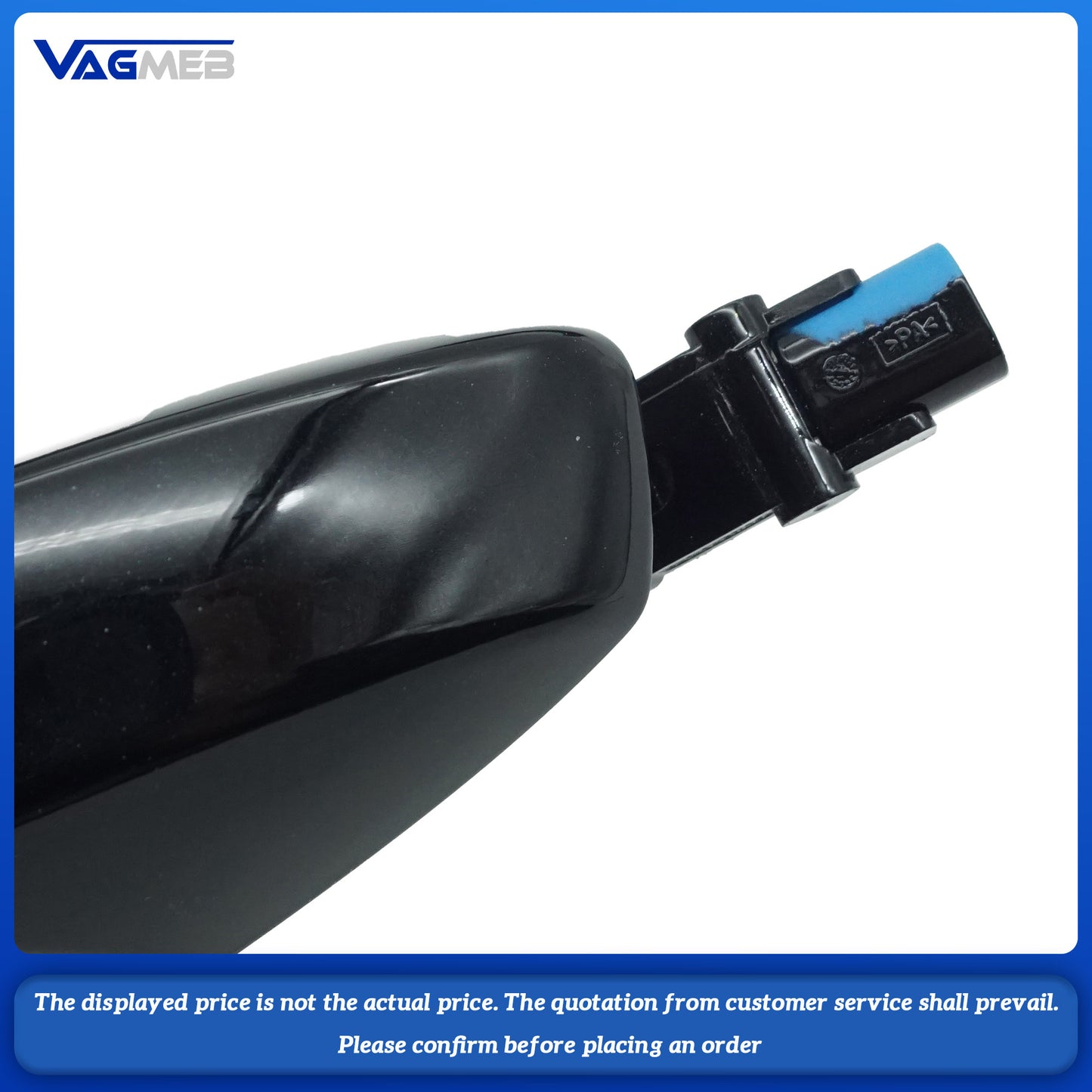 For VW Golf MK7 the electric handbrake is black without electroplating and equipped with a light