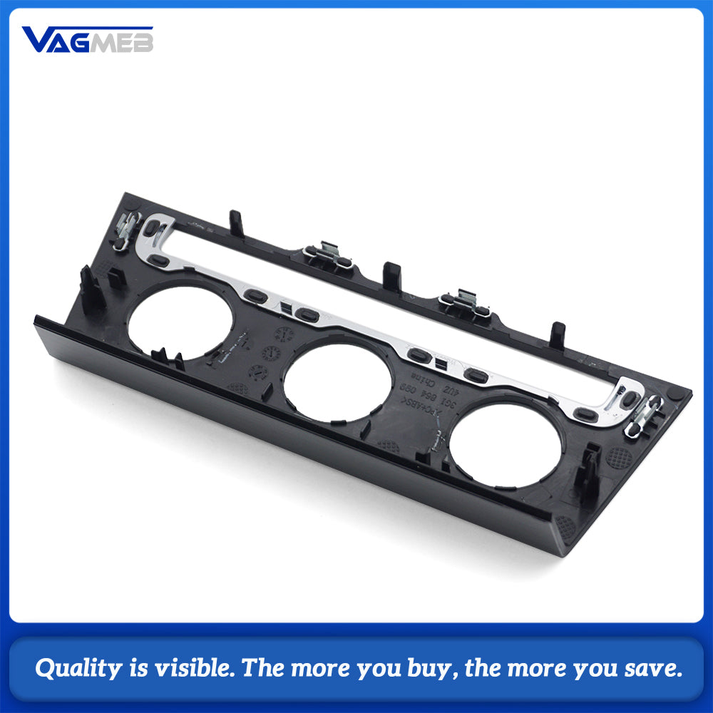 For VW Passat B8 Silver Manual Air Conditioning Control Panel Bezel Trim Frame, OEM 3GD 863 041, Car Interior Replacement Accessory