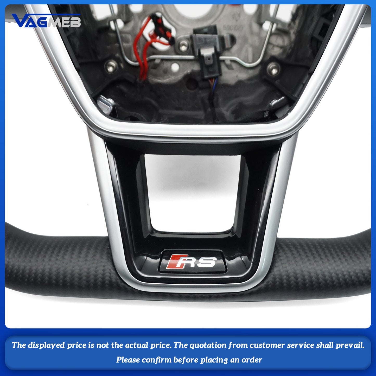 For Audi RS logo A6C8 Steering Wheel with heating