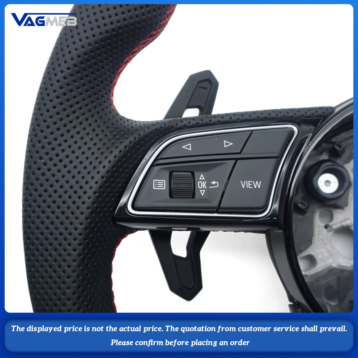 For Audi A4B9 Carbon Fiber Steering Wheel Steering Wheel Assembl