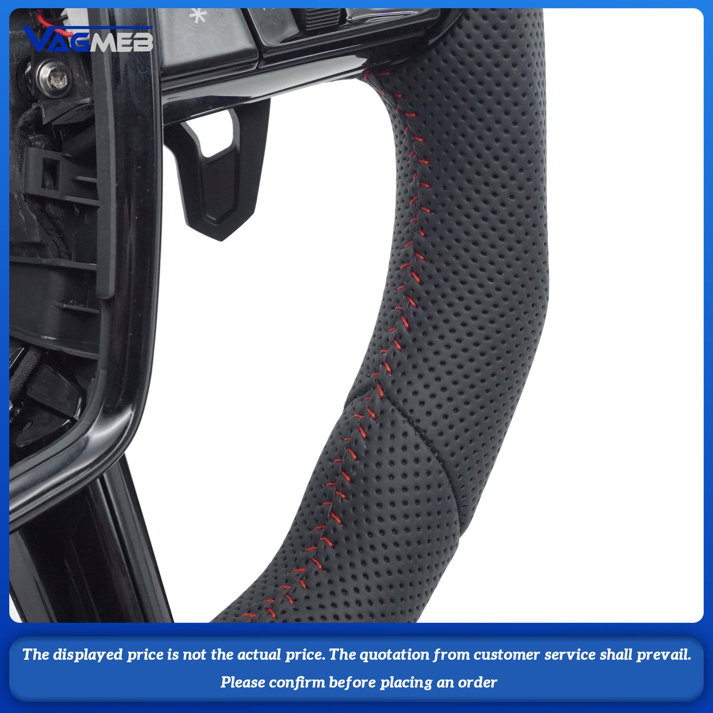 For Audi A6 C8 A7 Steering wheel With Buttons And Shift Paddles, Black Frame, Car Accessories