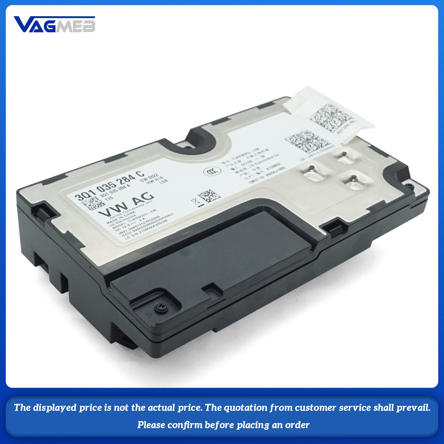 Control Unit Computer Module For VW Golf MK8 3Q1 035 284C