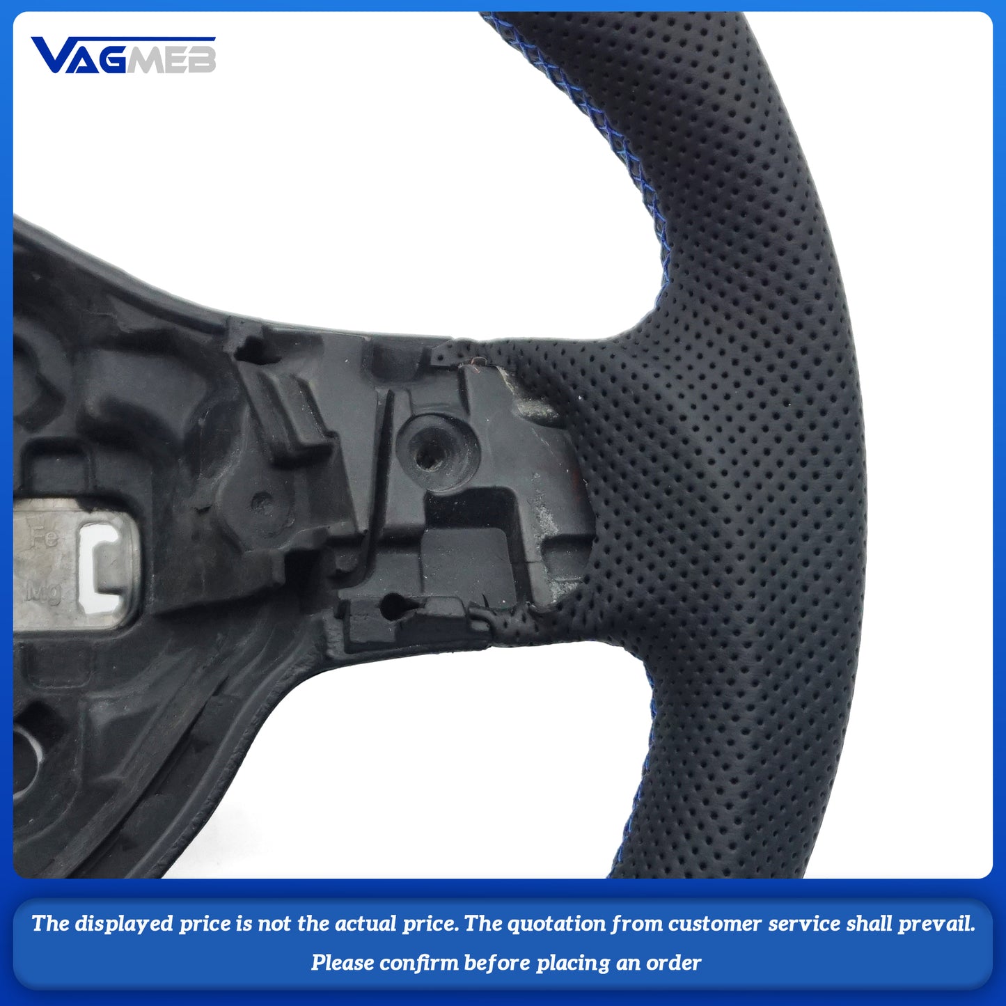 Carbon fiber leather sports steering wheel For VW Golf 6 GTI GTD R 2009-2013 Polo GTI Tiguan Passat R-Line, Car Accessories