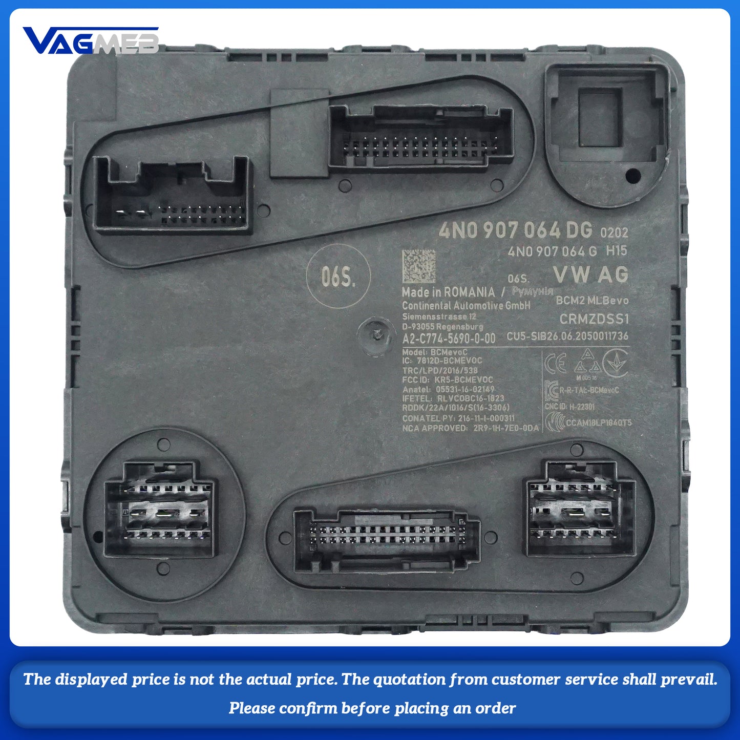 For 2020 Audi A6 C8 four doors keyless kessy entry with