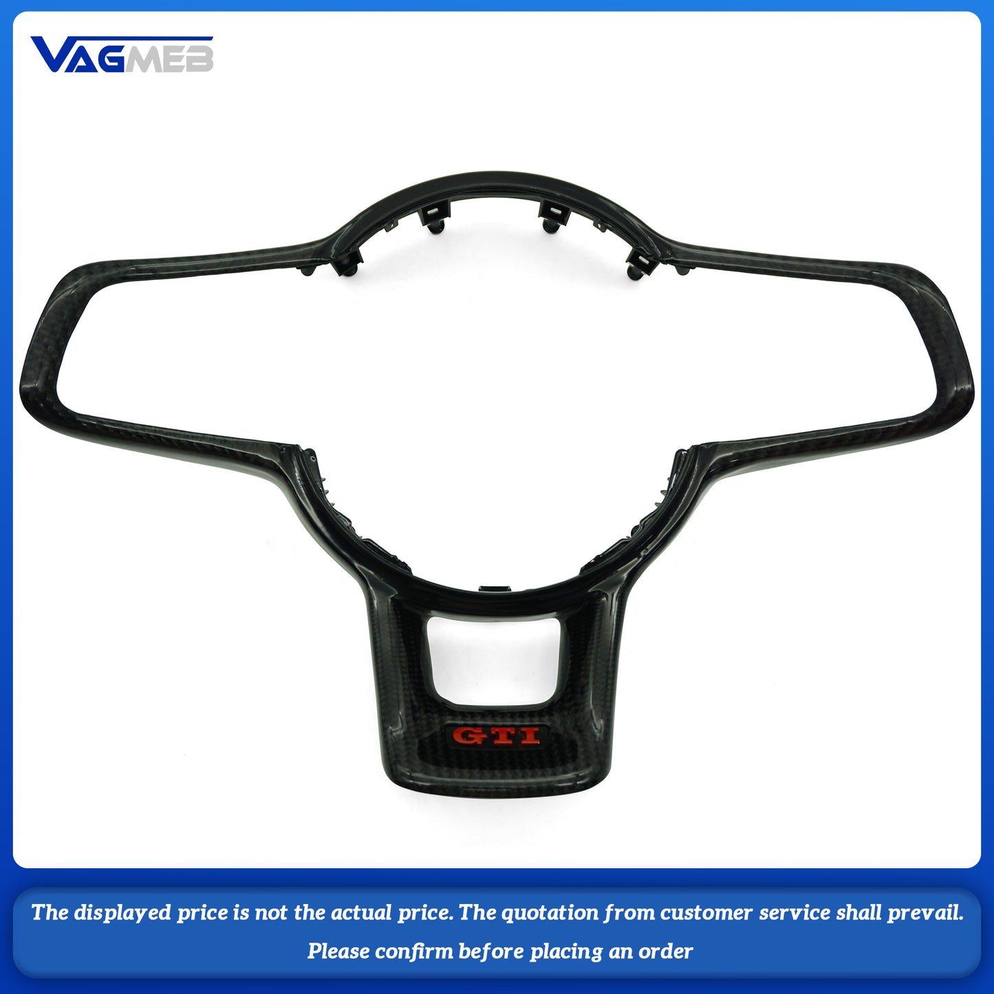 Steering wheel button frame mark GTI LOGO For VW Golf MK7 7.5 GTI GTD GTE R 2013-2020 Polo GTI DSG