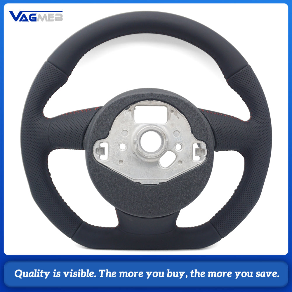 For Audi A4B8 semi-punched red line multi-function steering wheel