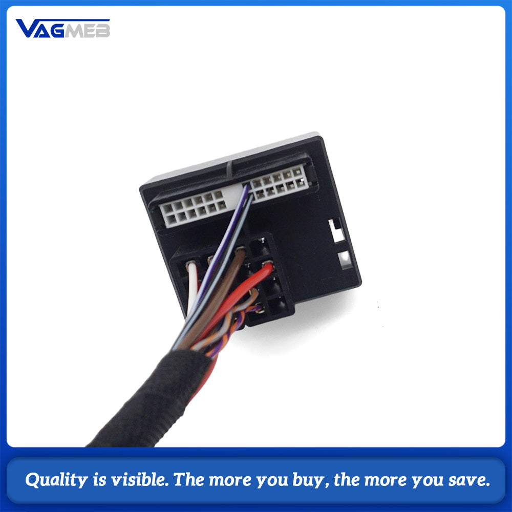 PQ to MQB Car Radio Adapter Wiring Harness, MIB Head Unit Conversion Cable Plug & Play for Volkswagen PQ Platform Upgrade MQB Multimedia Host