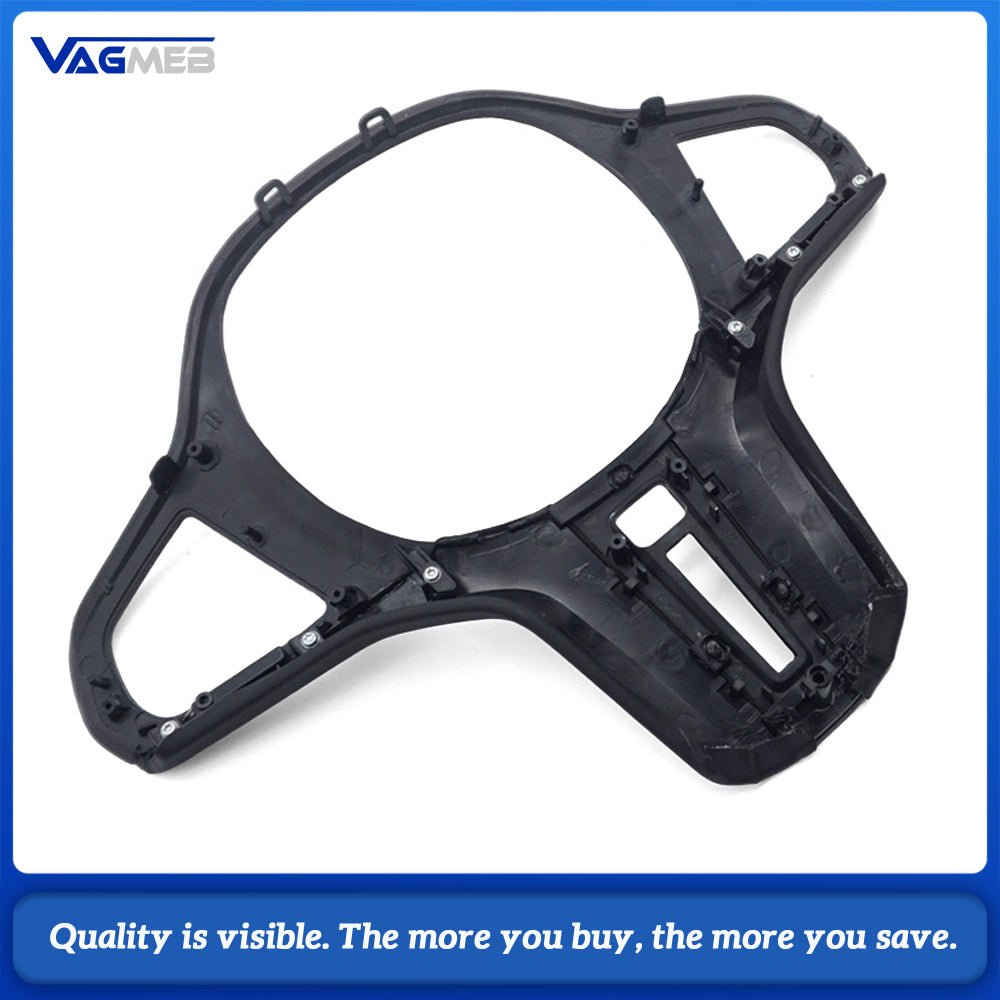 Steering Wheel Button Trim Leather‑Carbon Base Low‑Spec Version With Heating Hole For BMW G‑Chassis G20 G28 G30 G38 G01