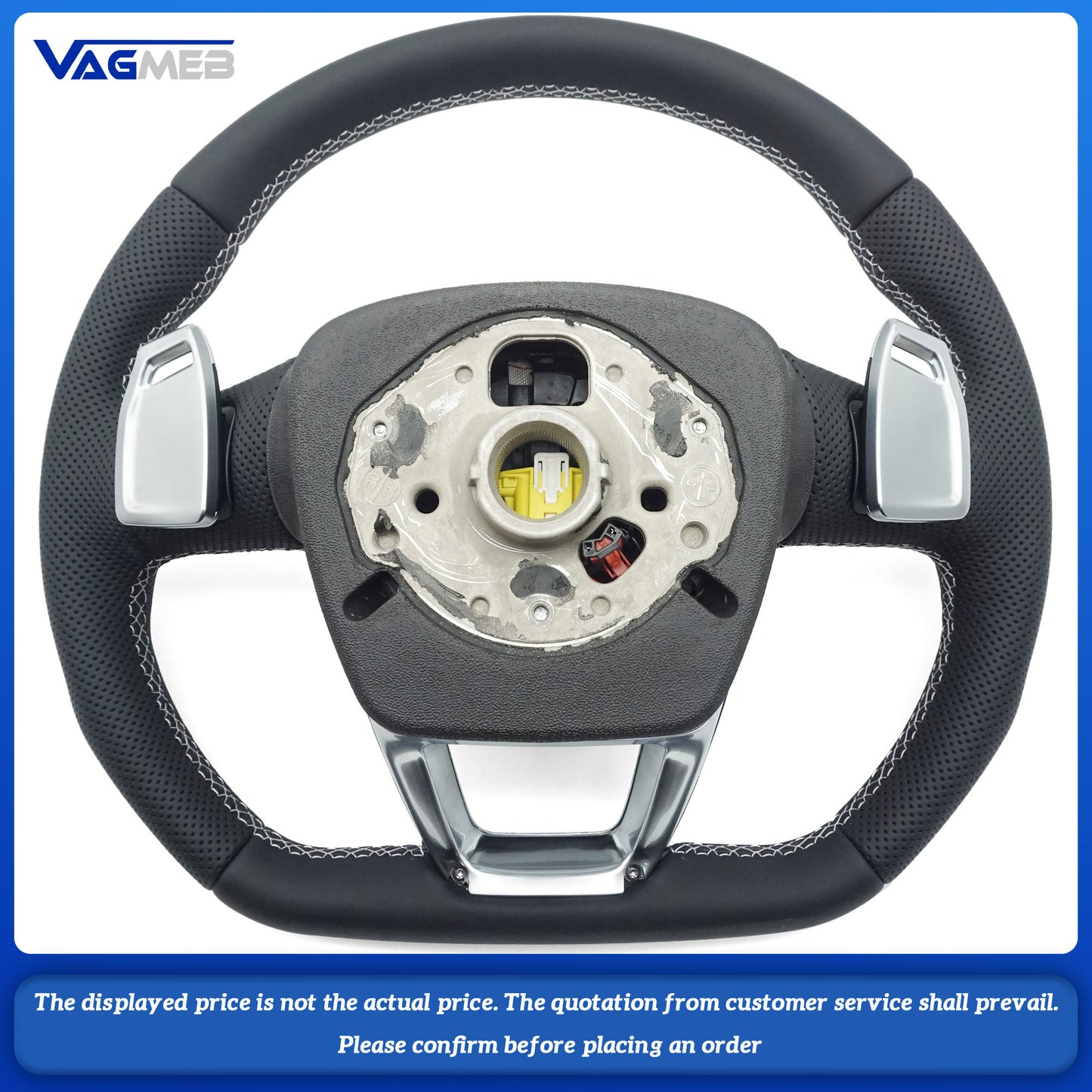 For Audi S Logo Q5 FY - White trim with heated steering wheel