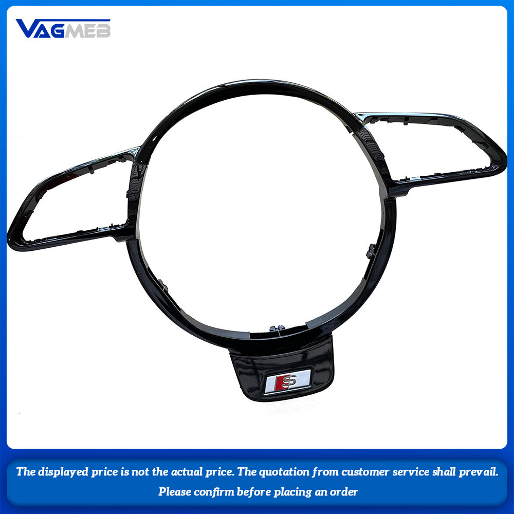 For Audi A4 B8 A6 C7 A3 8V Steering Wheel Black Frame Assembly Accessories