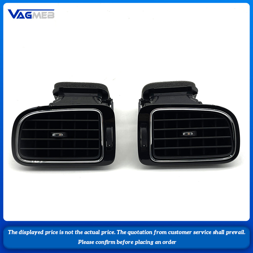 Matte Black Left Right Central Dashboard AC Air Outlet Vent For VW Polo 2014 2015 2016 6RD 819 704 6RD 819 703