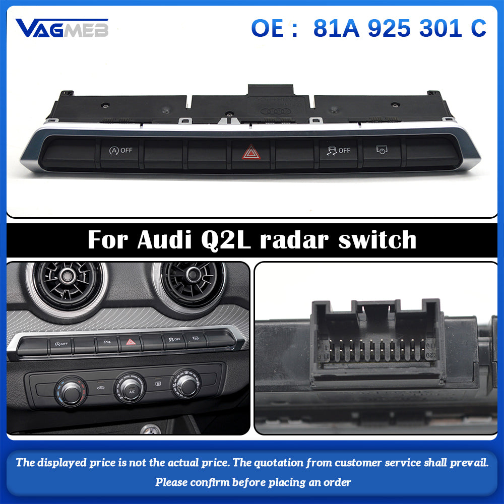 For Audi Q2 PLA multifunctional electronic parking radar switch driving mode button switch 81A 925 301C