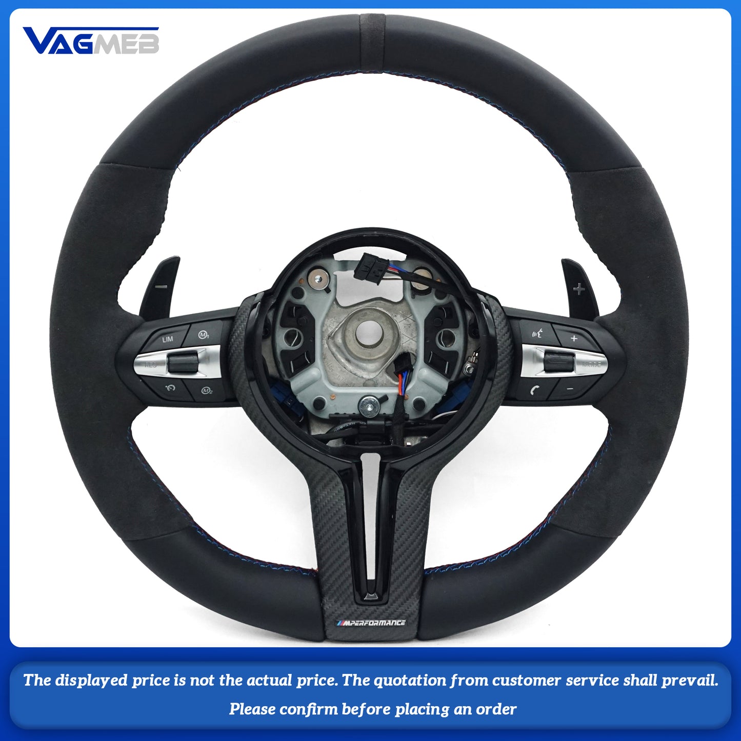 For BMW F30 F32 F10 F20 F07 F01 E46 E60 E90 M3 M5 M6 steering wheel