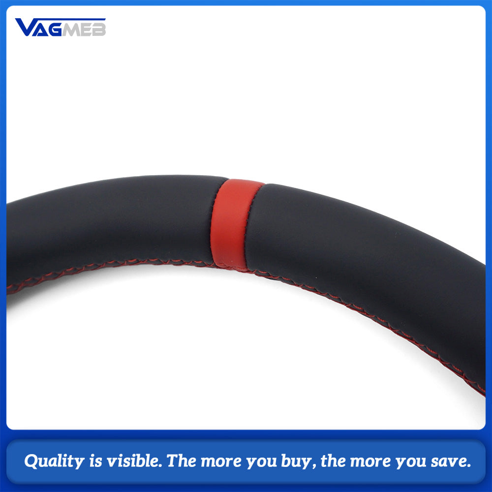 For Audi A4 B9 Full Suede Leather Flat Bottomed Sports Steering Wheel