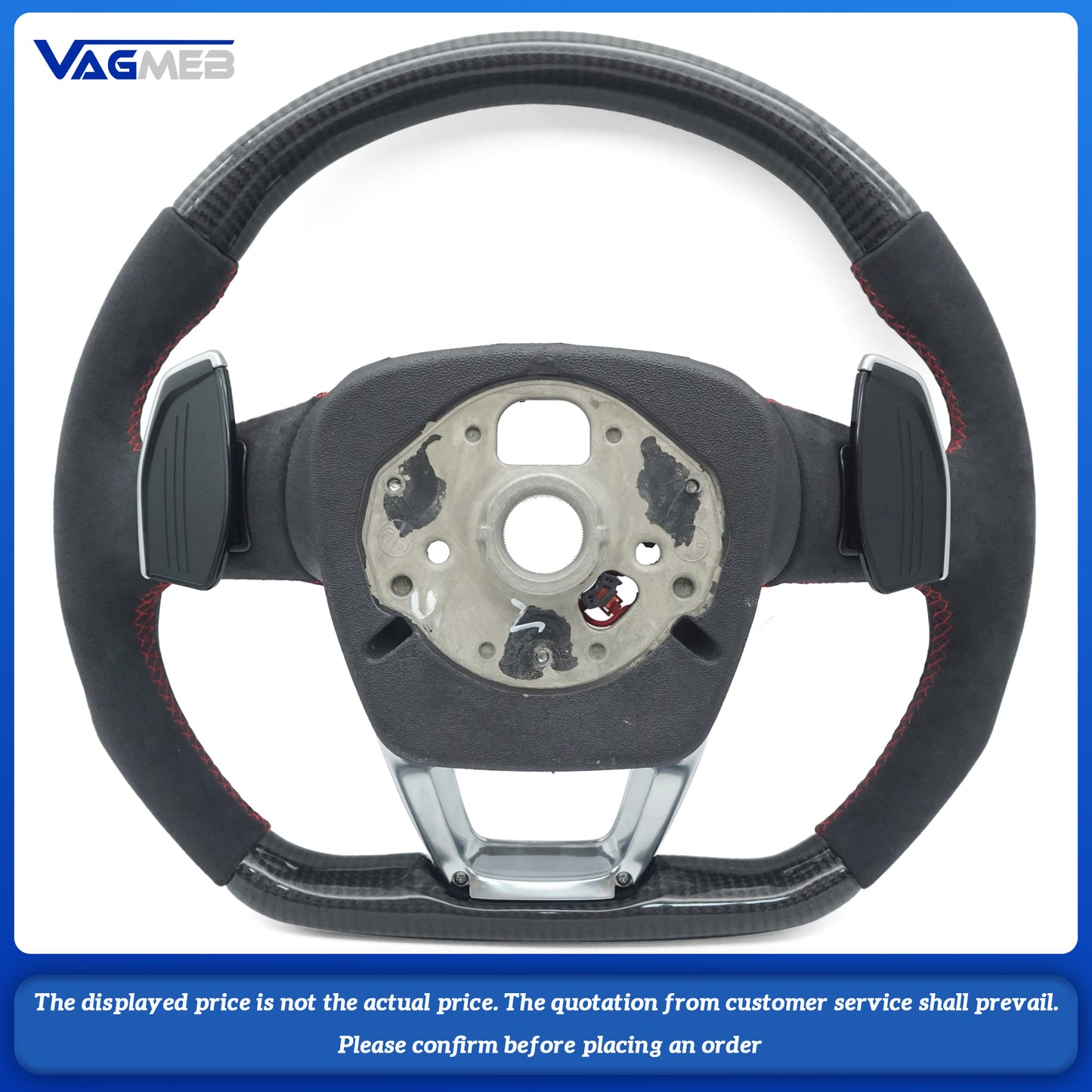 For Audi Q5 FY Q7 4M Q8 custom carbon fiber flat bottomed sports car steering wheel