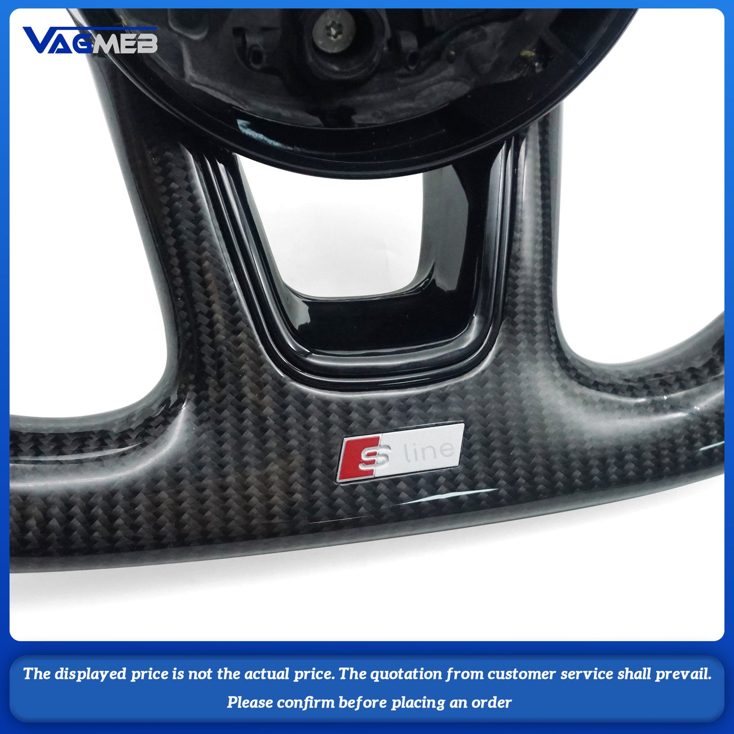 For Audi A4B9 Carbon Fiber Steering Wheel Steering Wheel Assembl