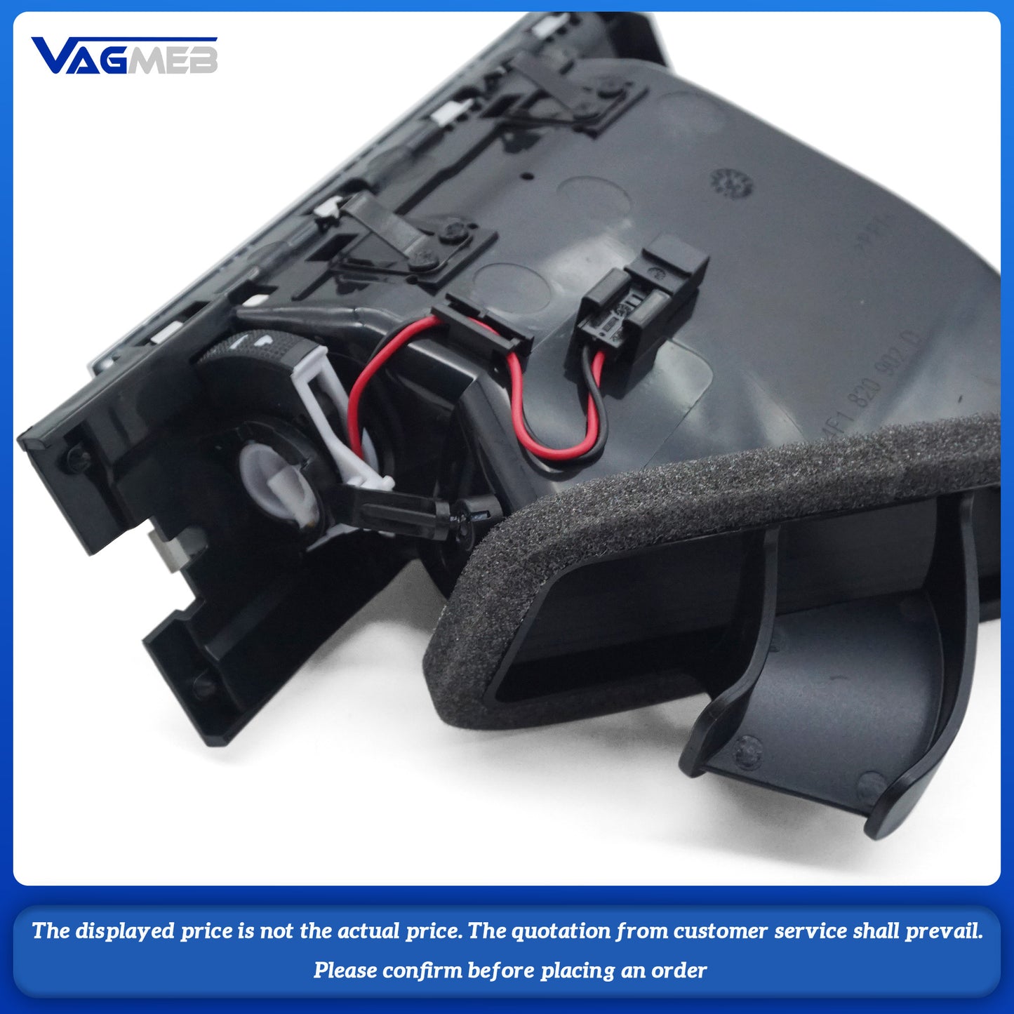 LHD Black Front Right Passenger Air Outlet vents Air Vent Assembly Trim nozzle For audi A6 C6 Avant Allroad Quattro